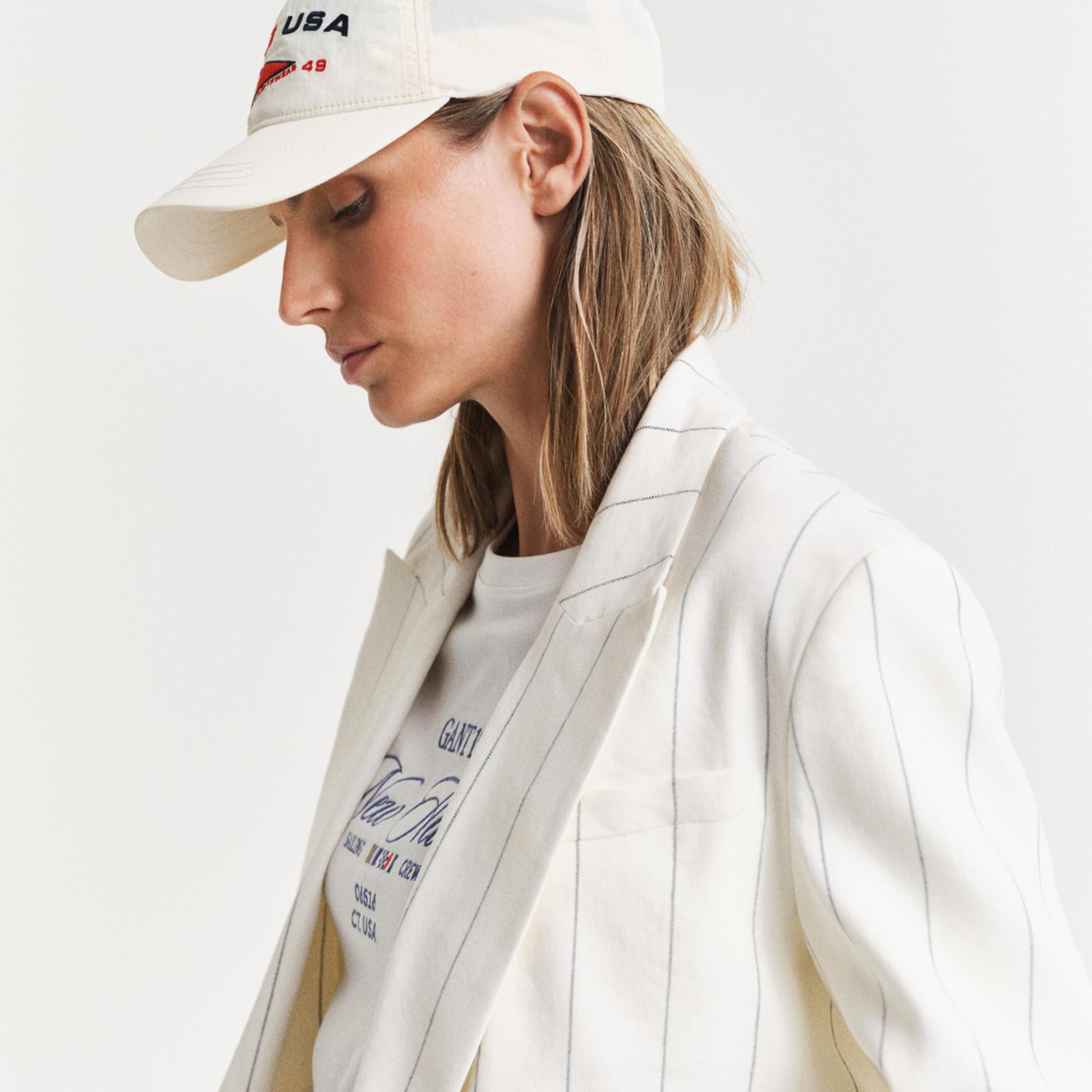 GANT Unisex Krem Logolu Şapka