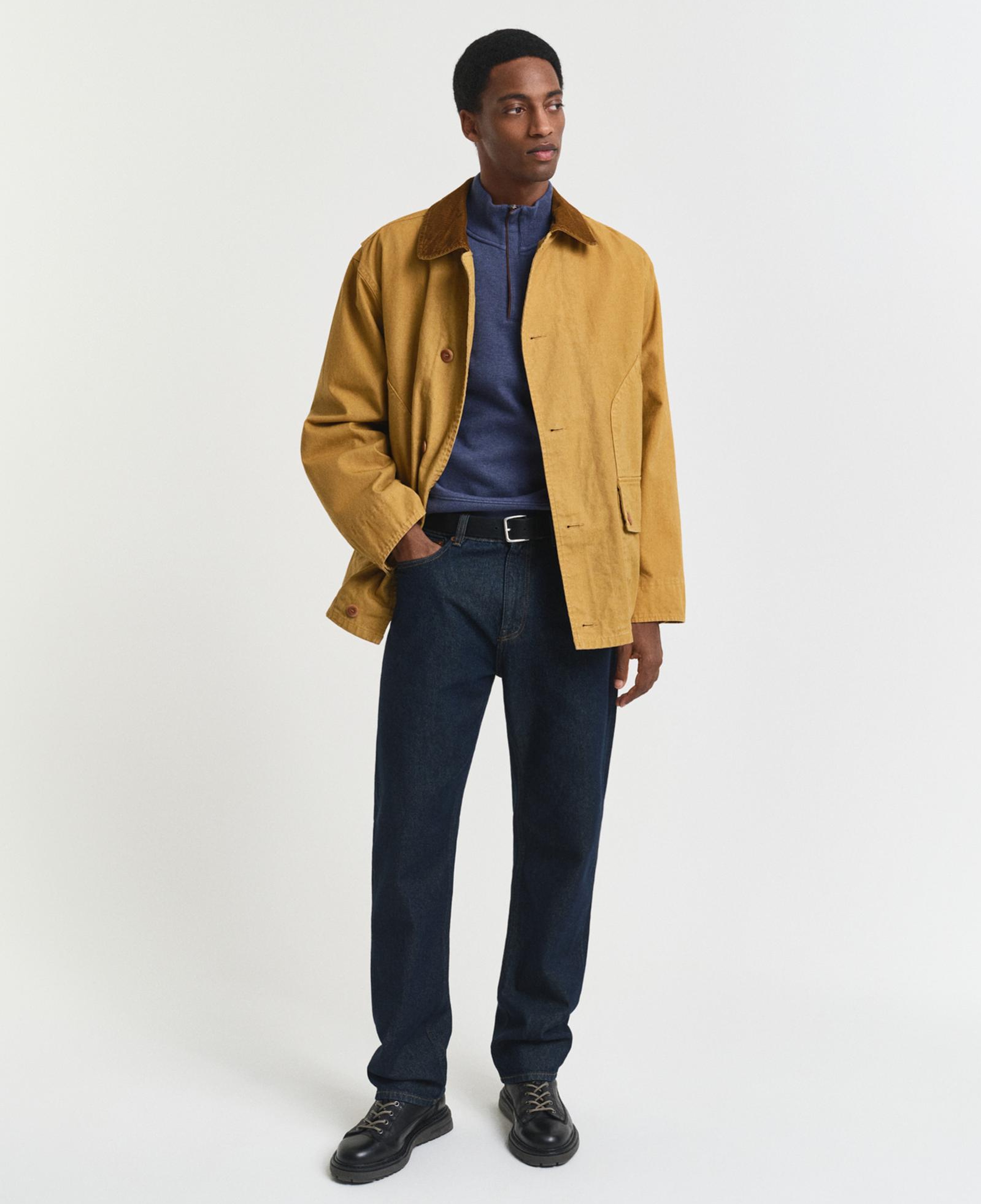 GANT Erkek Mavi Regular Fit Yarım Fermuarlı Sweatshirt