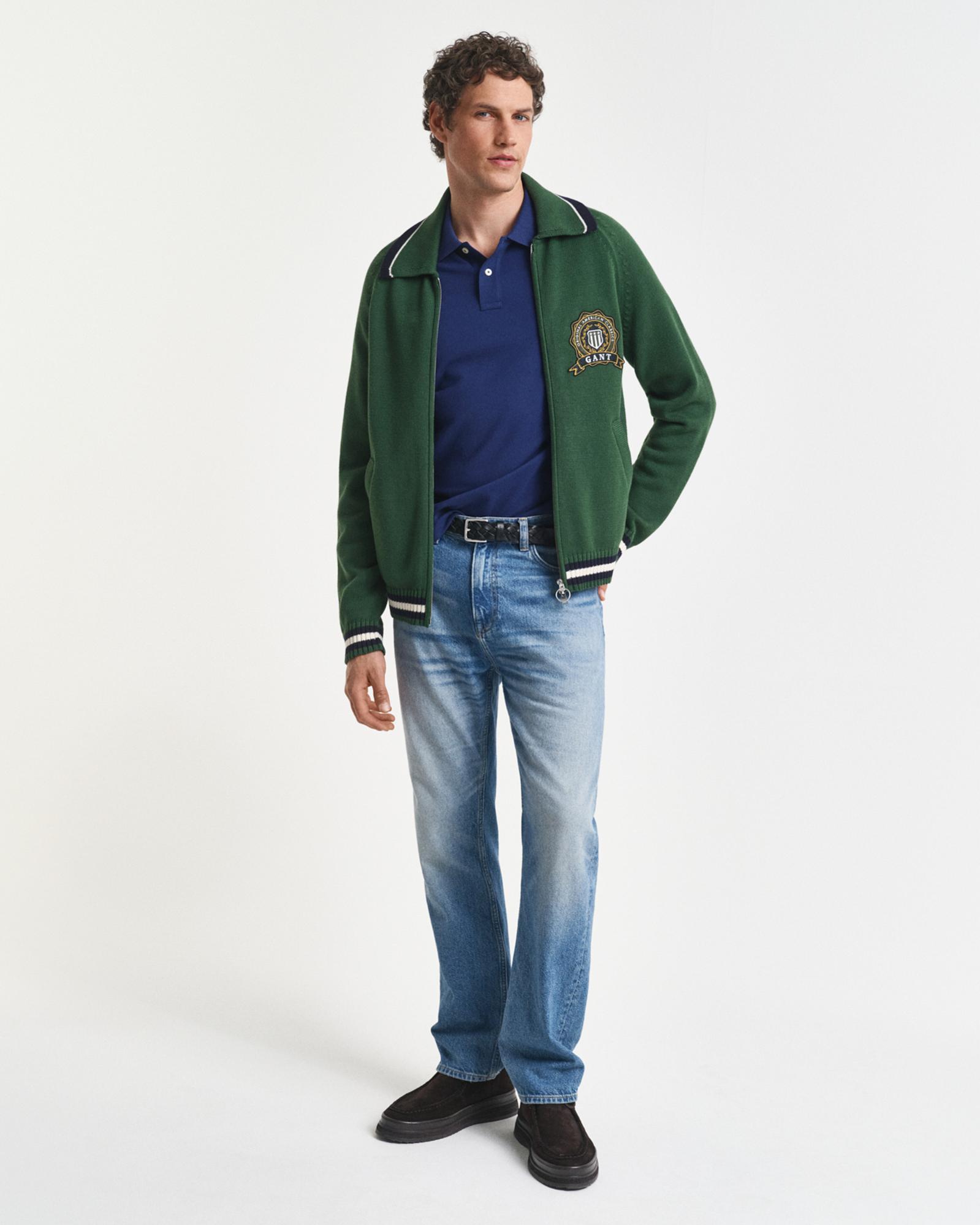 GANT Erkek Lacivert Regular Fit Polo