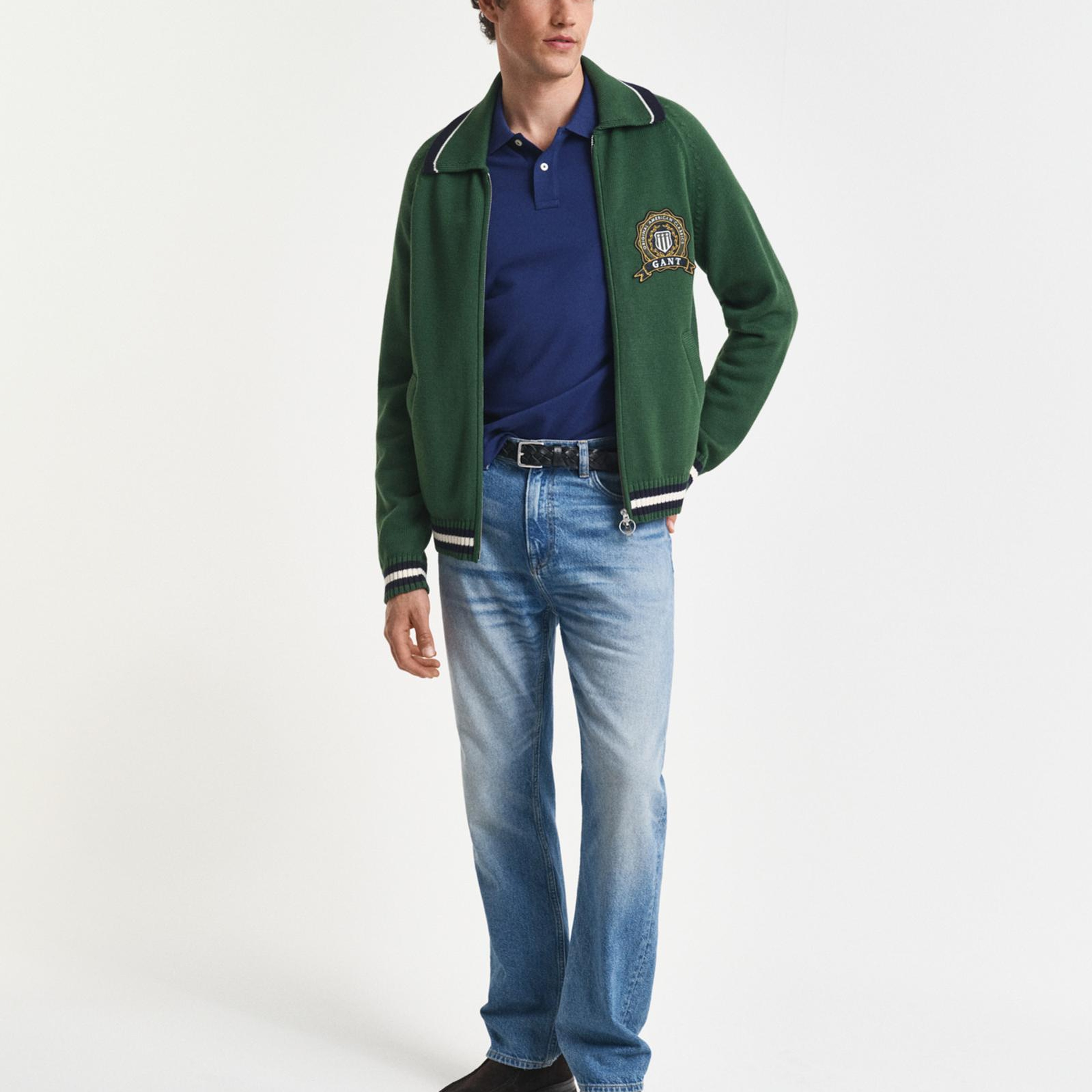 GANT Erkek Lacivert Regular Fit Polo