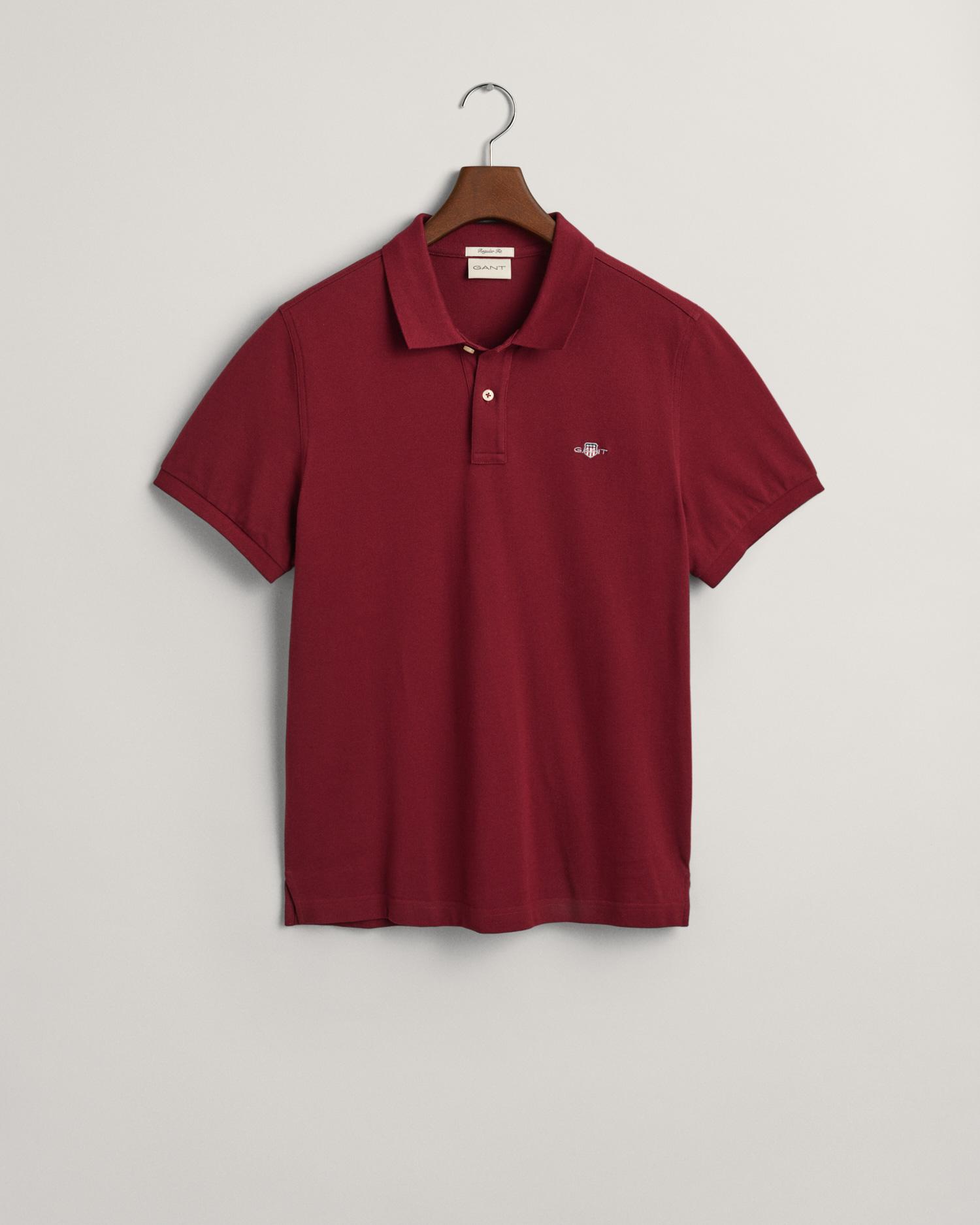 GANT Erkek Bordo Regular Fit Polo
