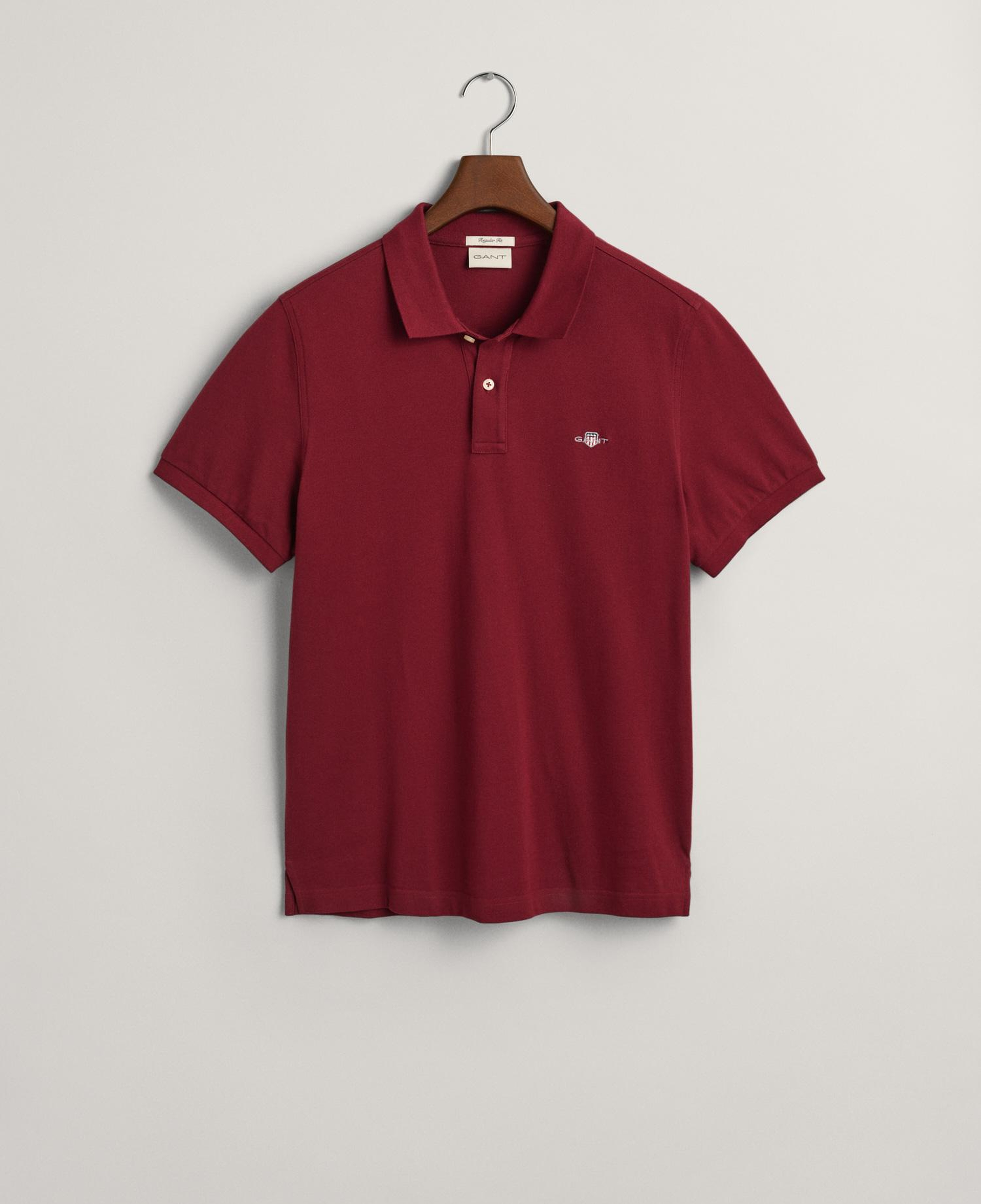 GANT Erkek Bordo Regular Fit Polo