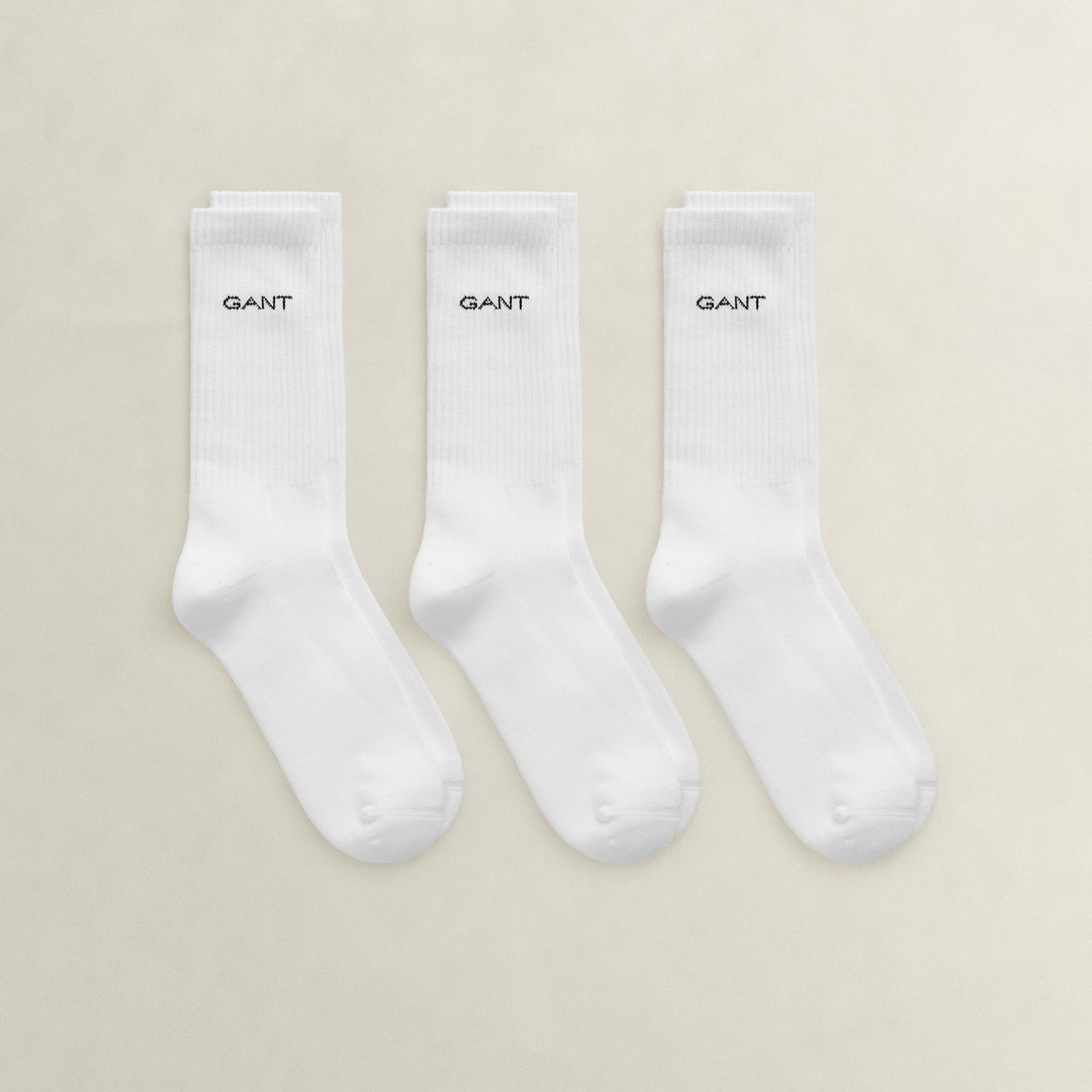 GANT Unisex Beyaz Spor Çorap