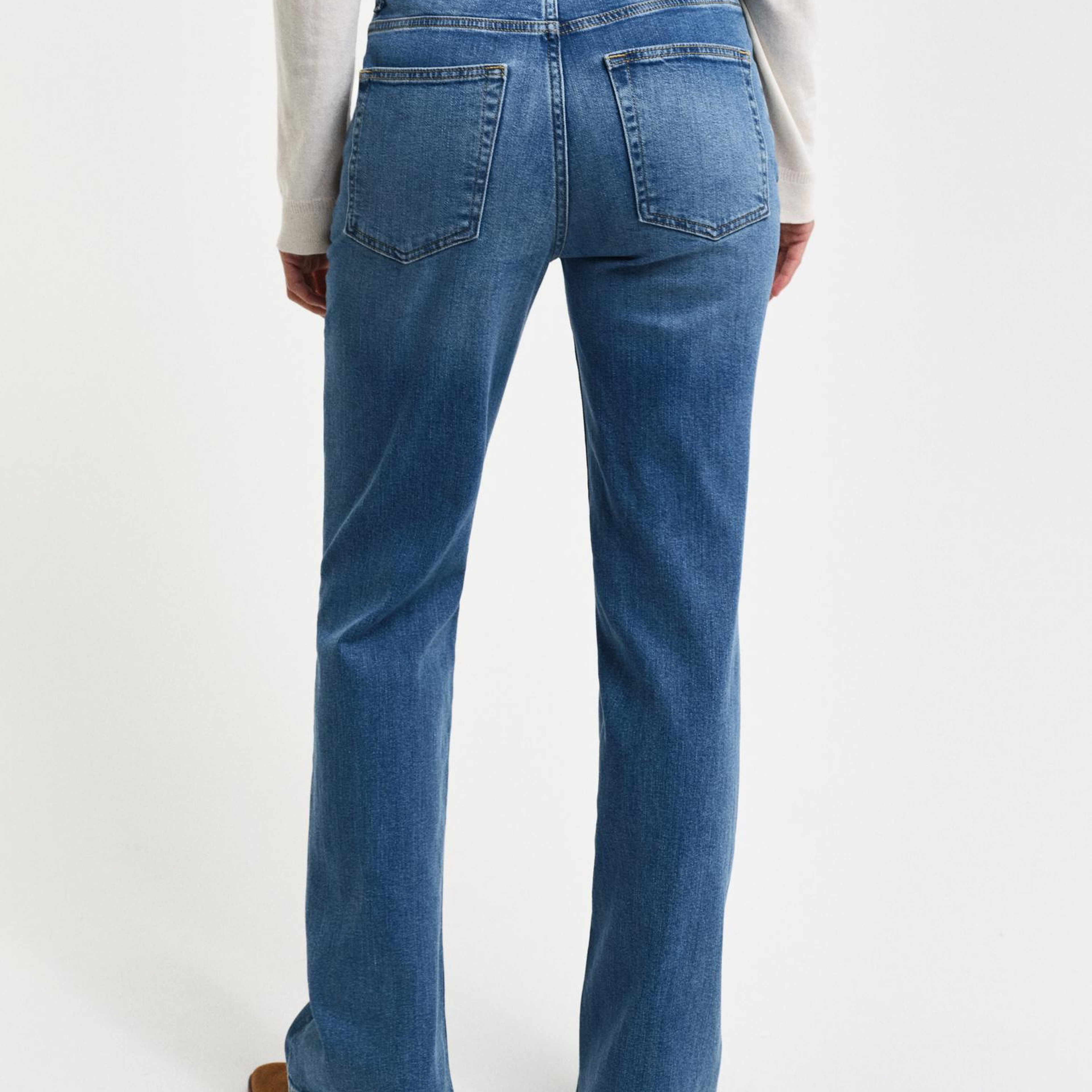 GANT Kadın Mavi Slim Fit Flare Jean