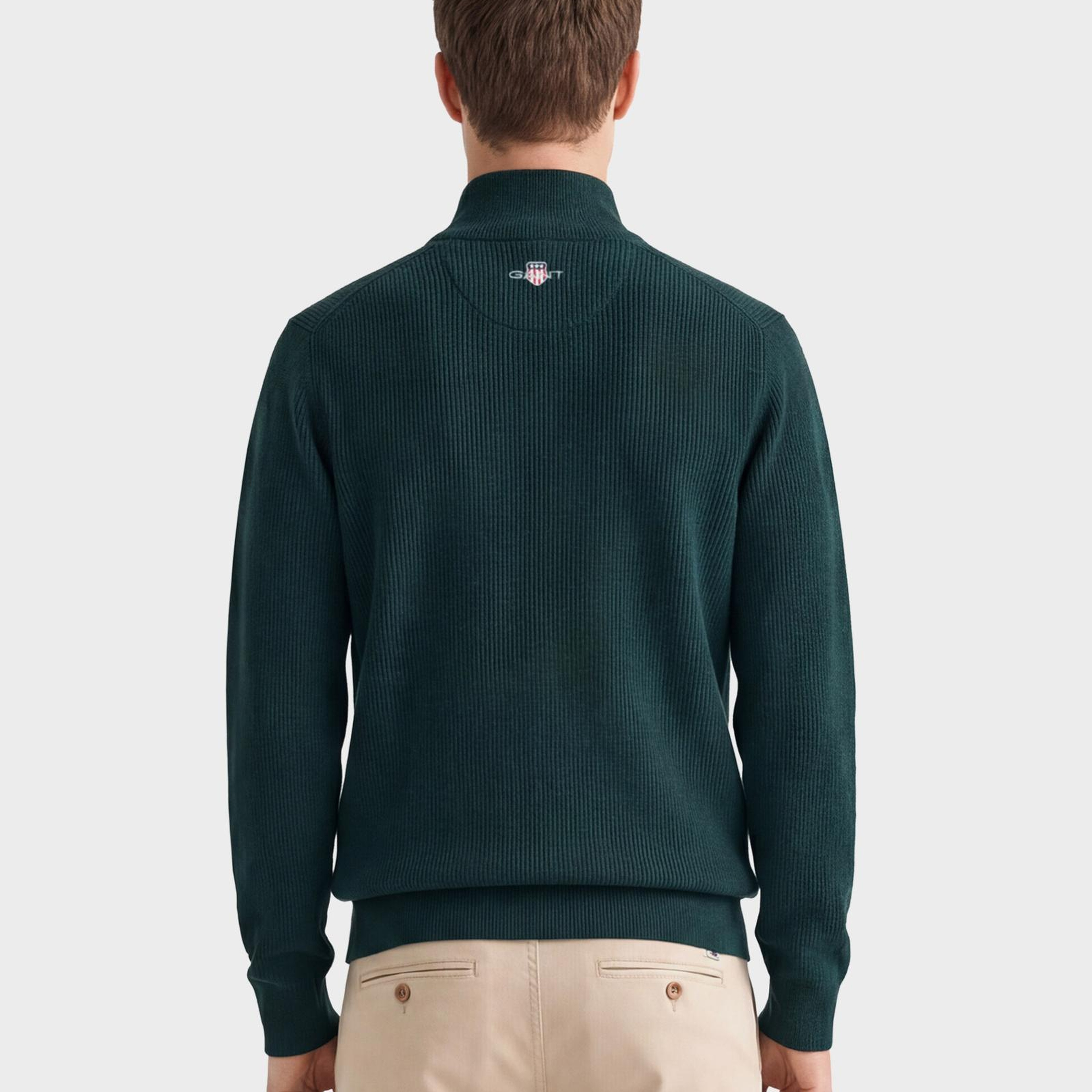 GANT Erkek Yeşil Regular Fit  Yün Hırka