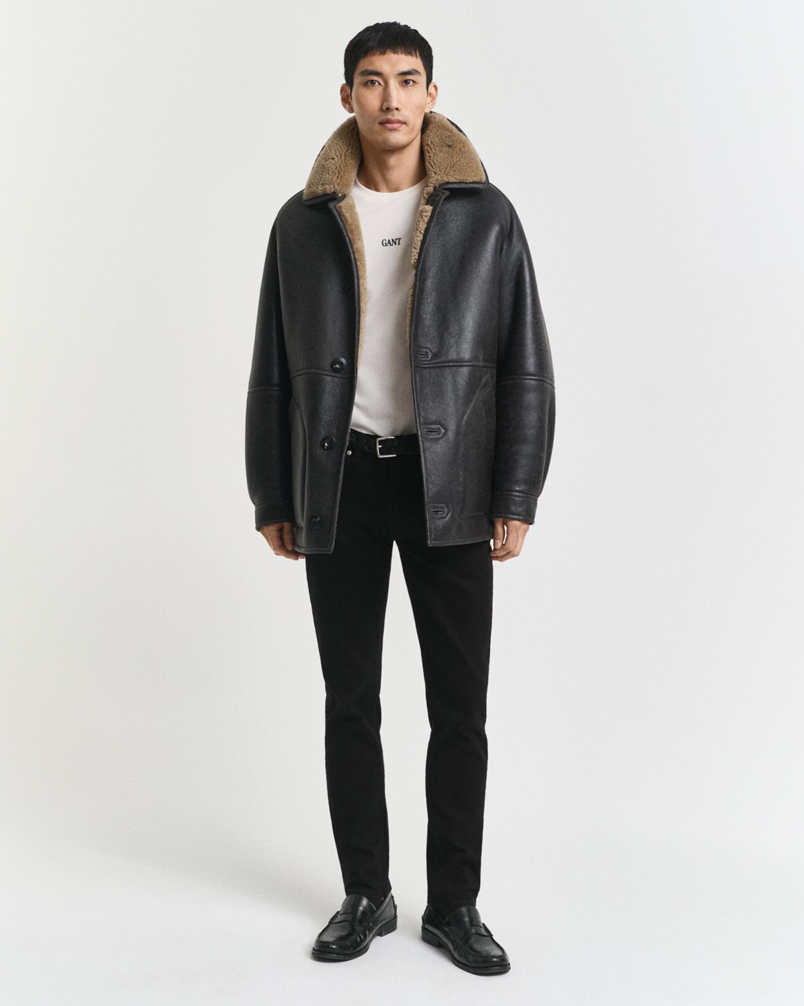 GANT Erkek Siyah Slim Fit Stay Black Jean