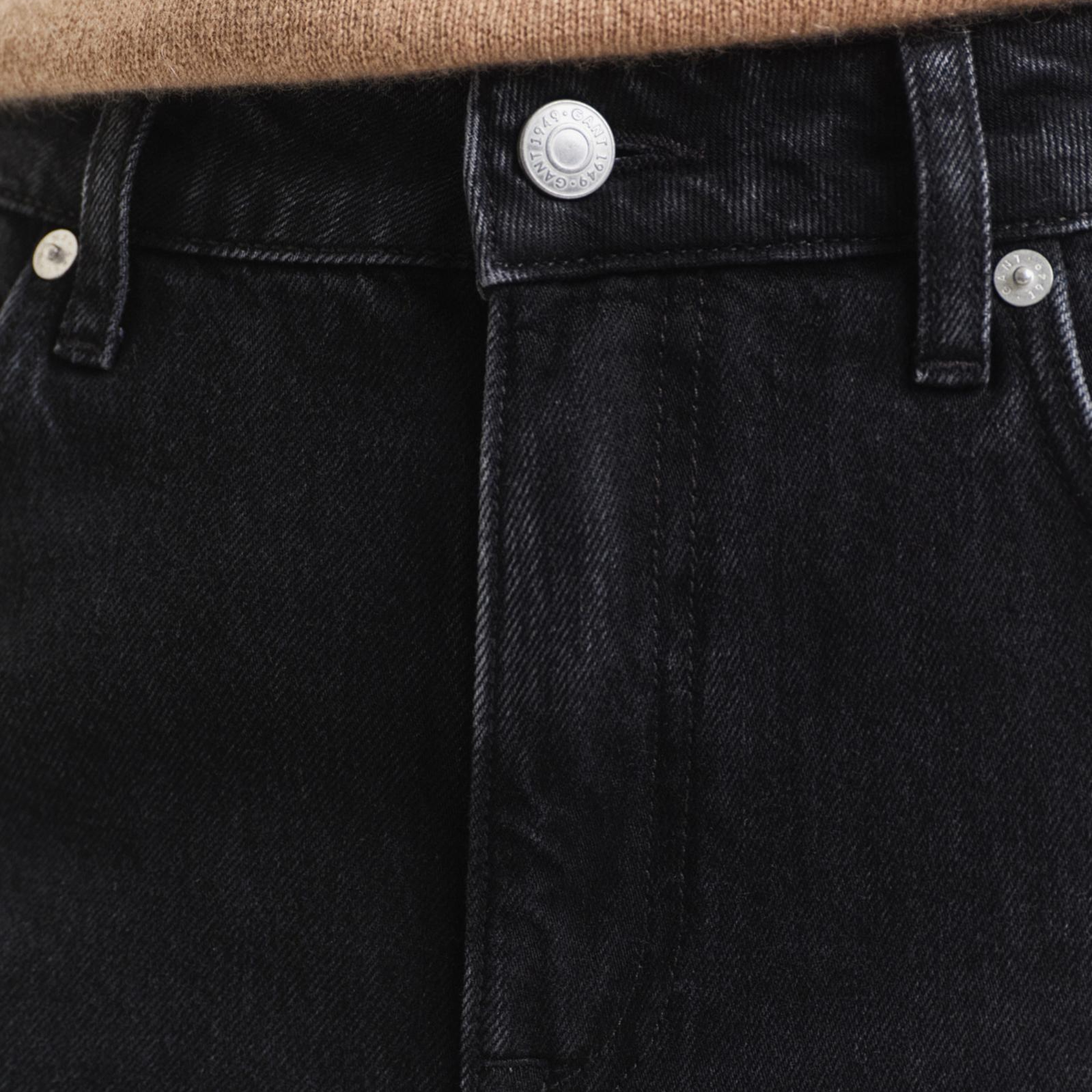 GANT Kadın Siyah Relaxed Fit Jean