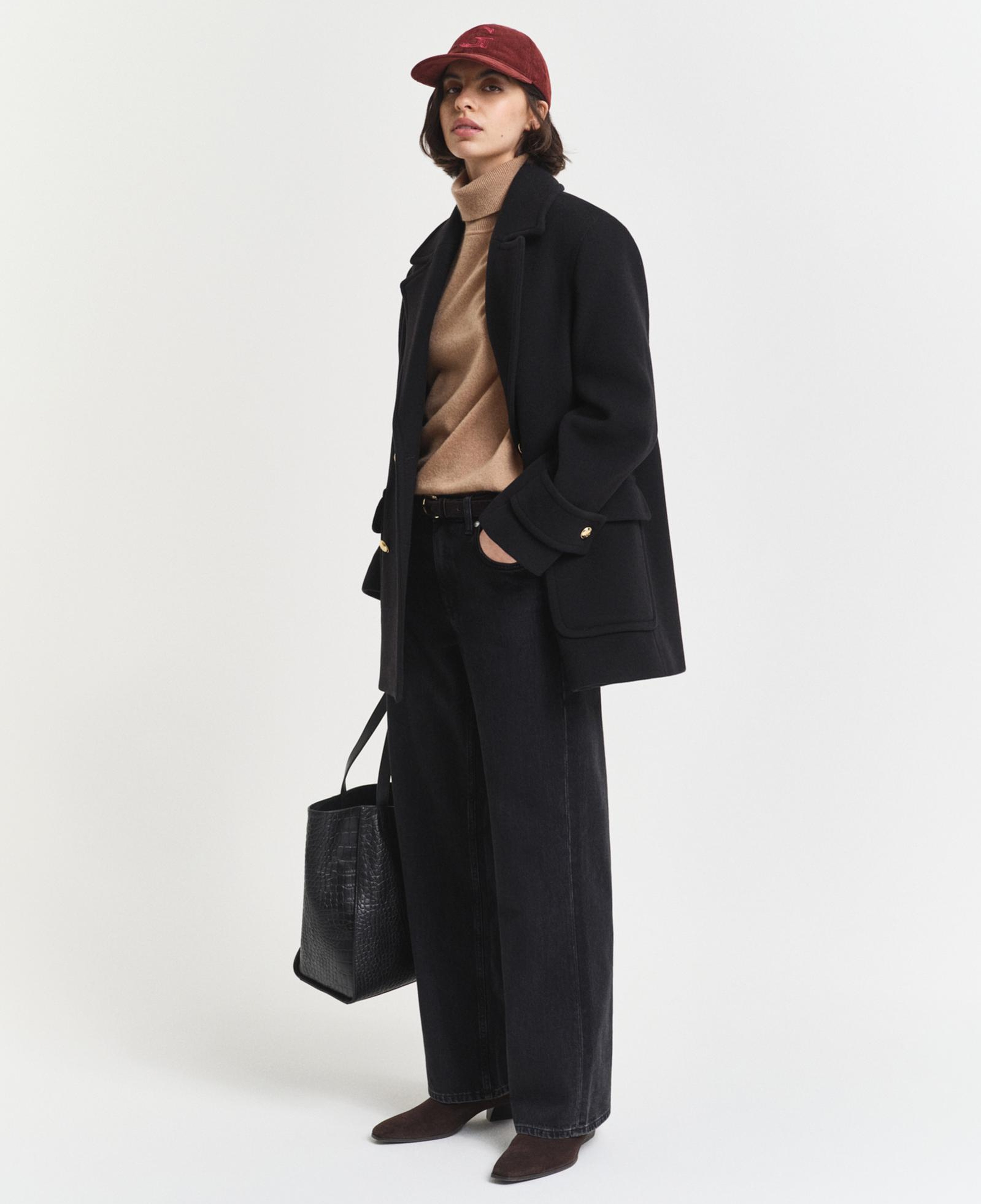 GANT Kadın Siyah Relaxed Fit Jean