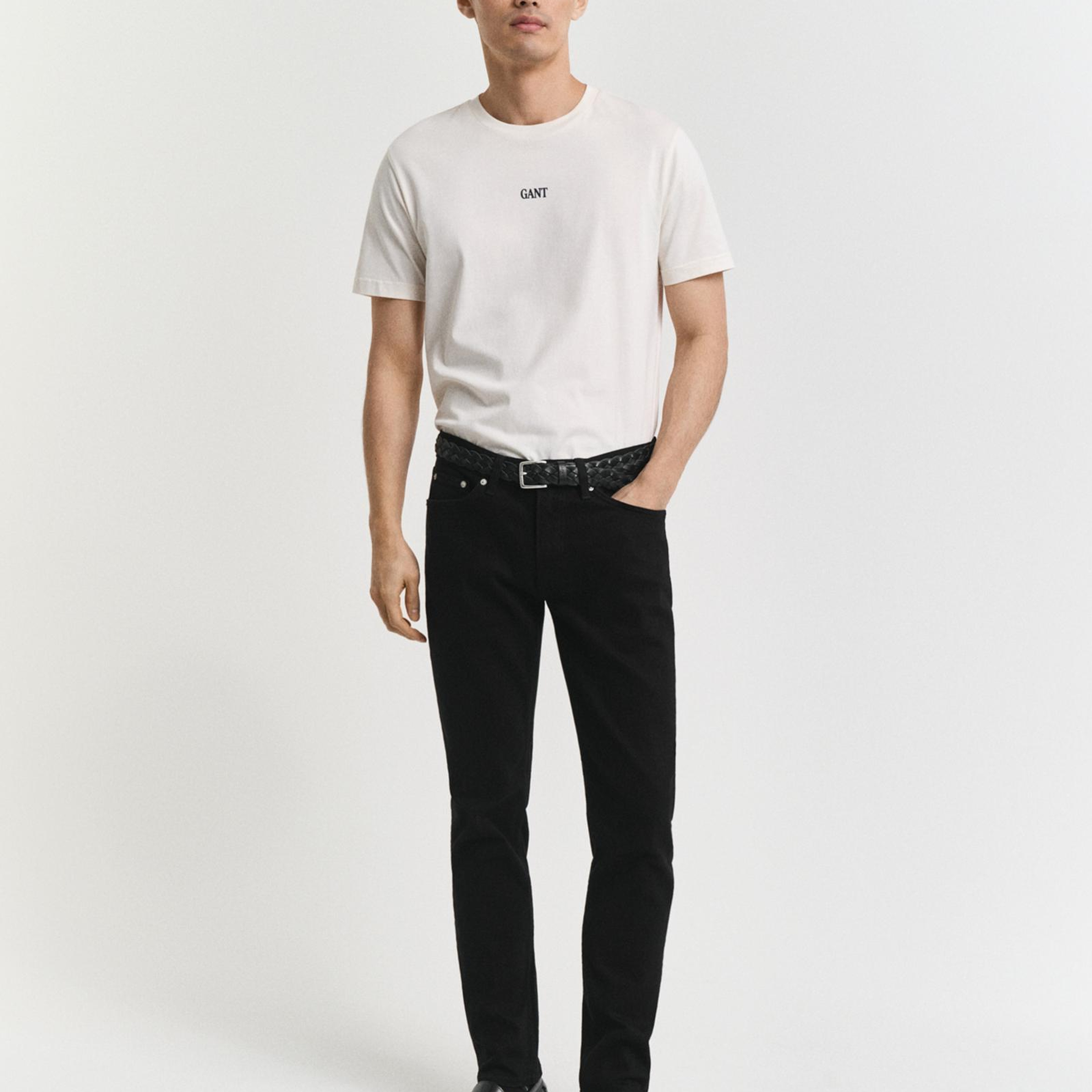 GANT Erkek Siyah Slim Fit Stay Black Jean