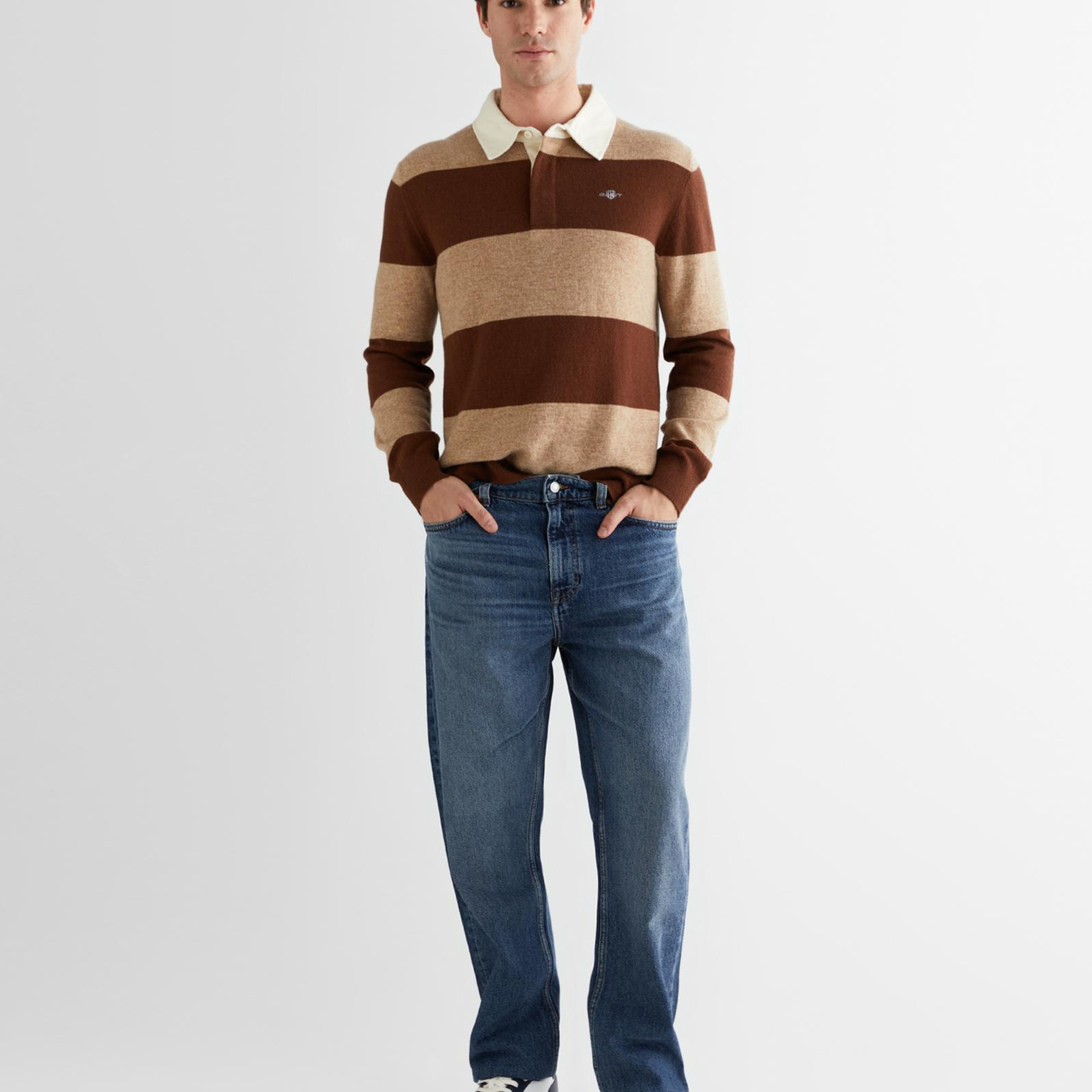 GANT Erkek Lacivert Straight Fit Jean