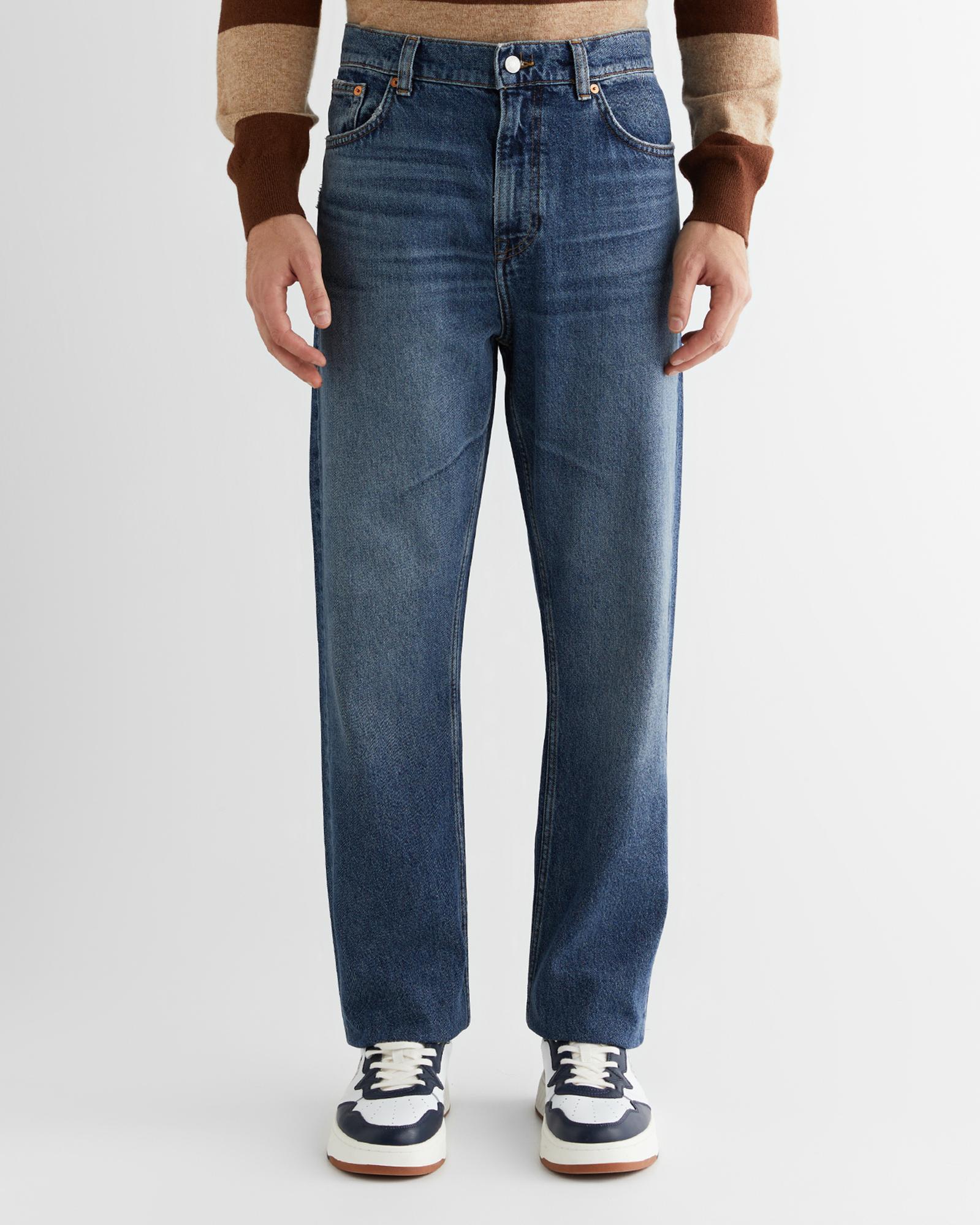 GANT Erkek Lacivert Straight Fit Jean