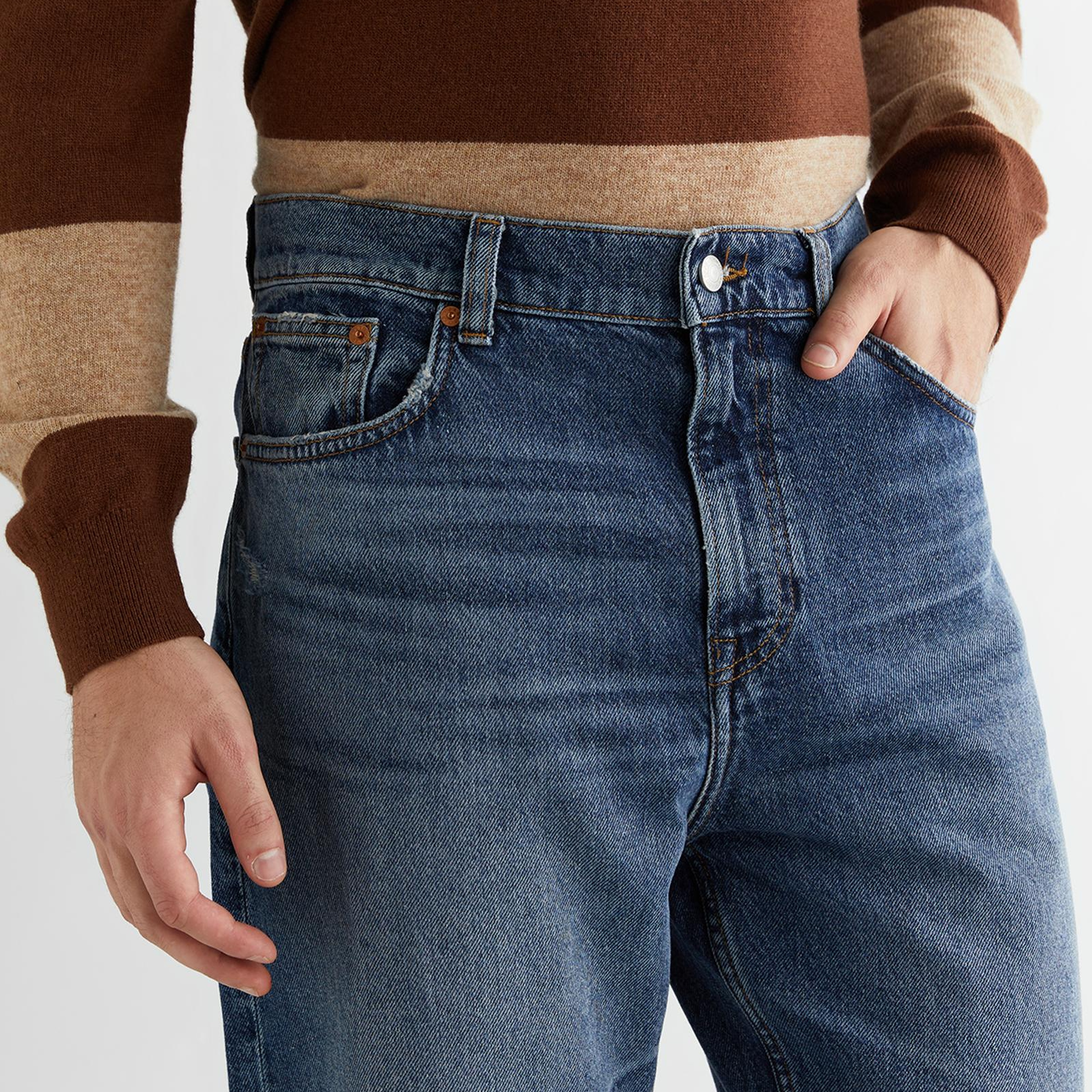 GANT Erkek Lacivert Straight Fit Jean