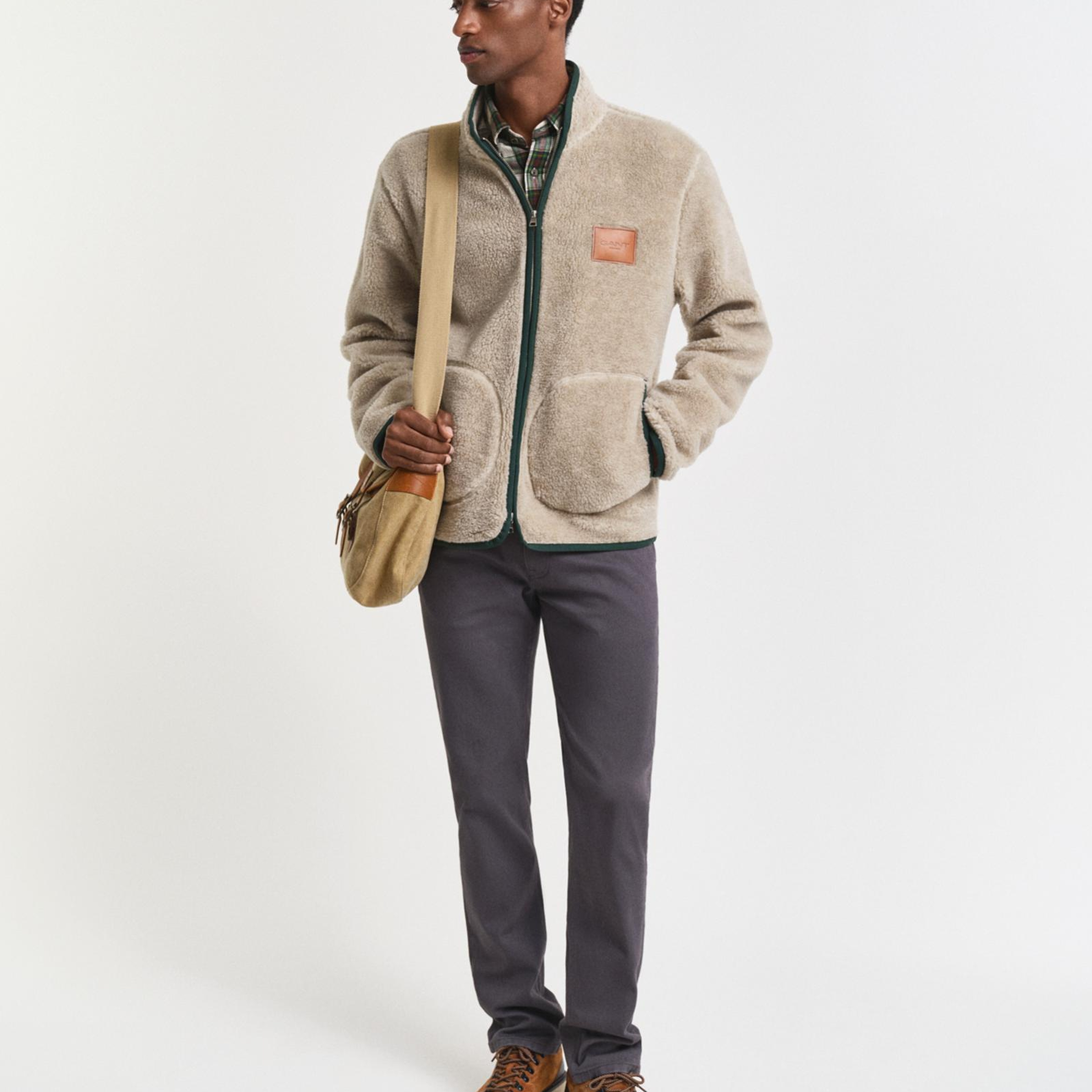 GANT Erkek Gri Regular Fit Soft Twill Jean