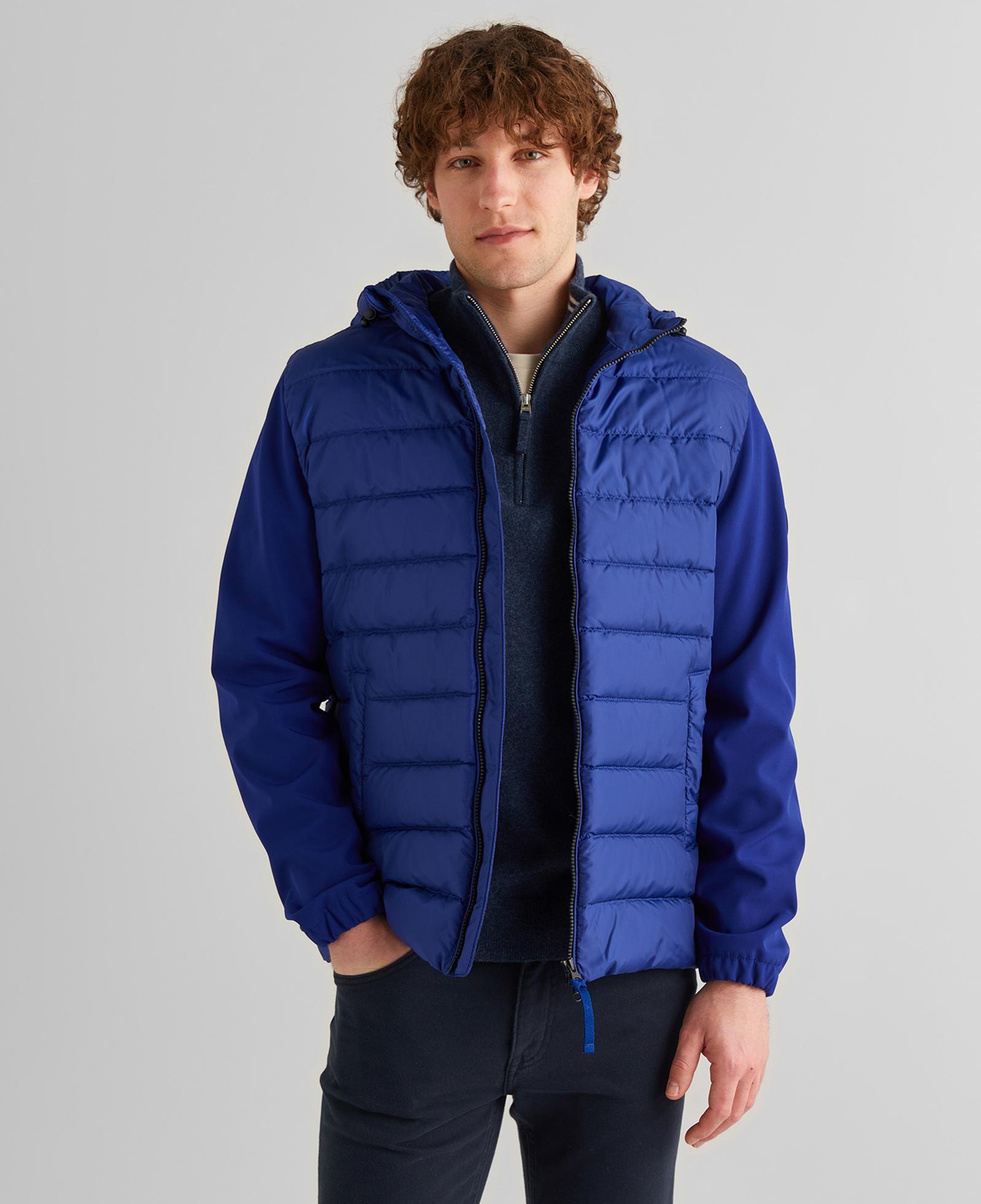 GANT Erkek Lacivert Kapüşonlu Kapitone Mont