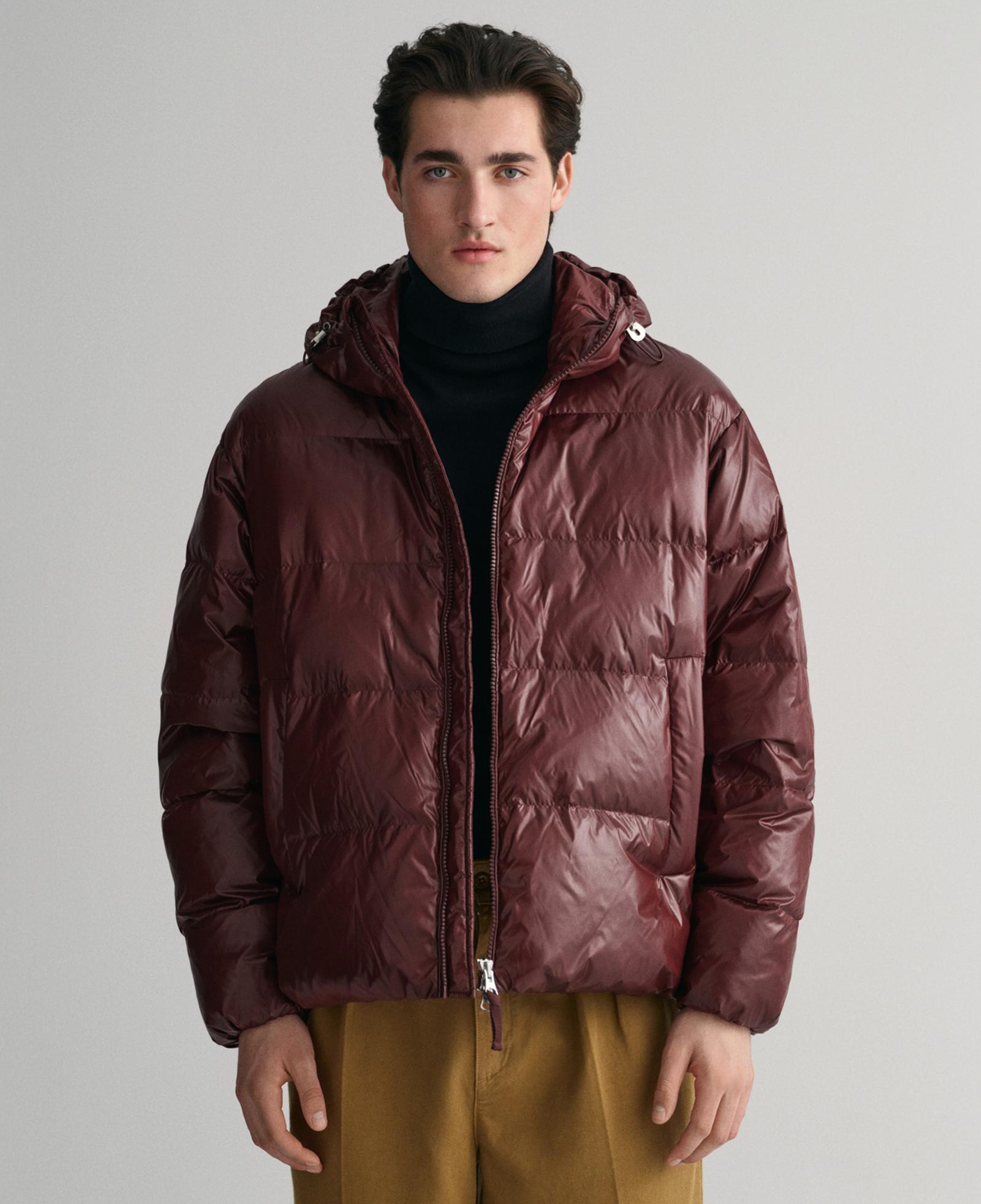 GANT Erkek Bordo Kapüşonlu Kaz Tüyü Mont