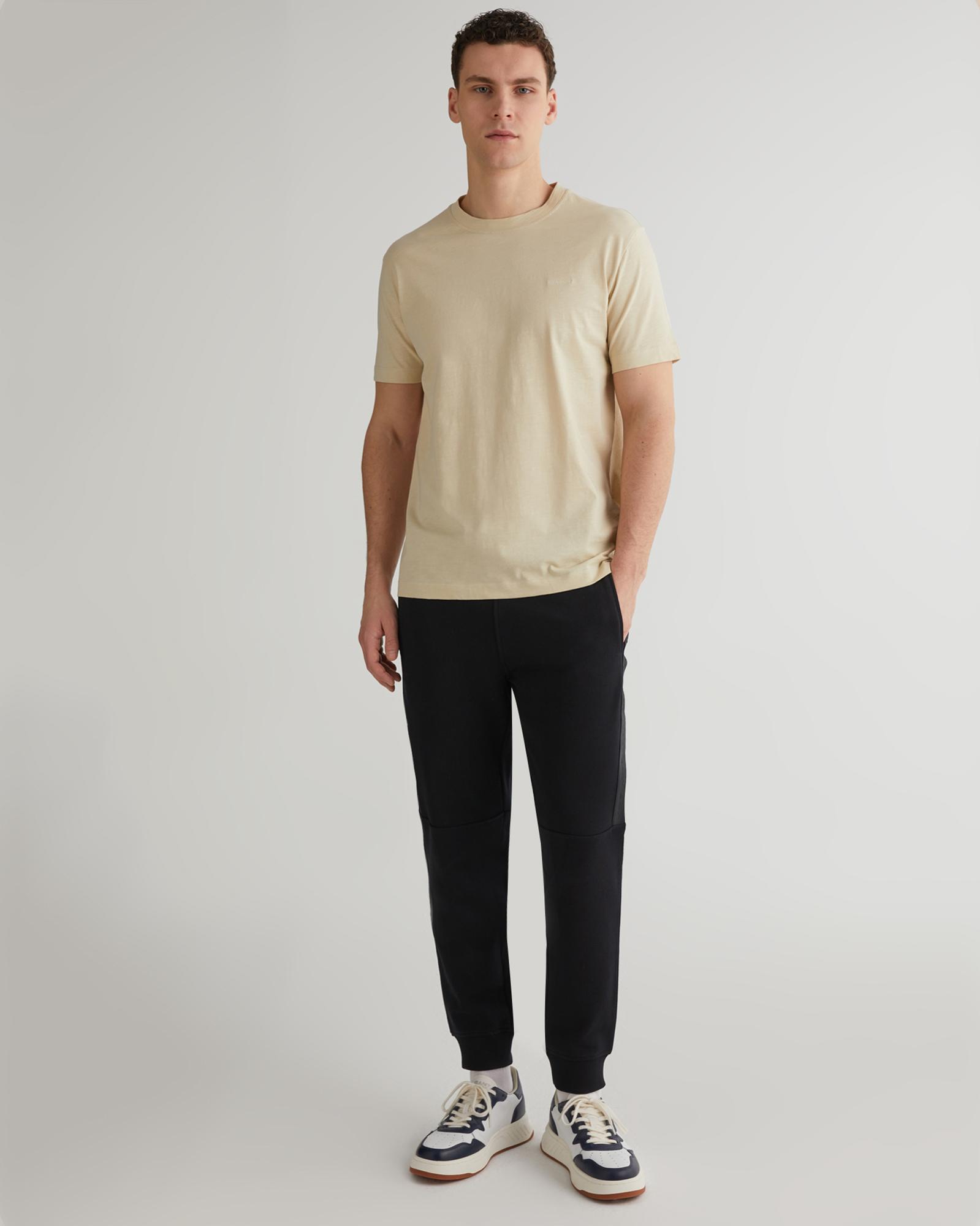 GANT Erkek Bej Regular Fit Bisiklet Yaka T-shirt