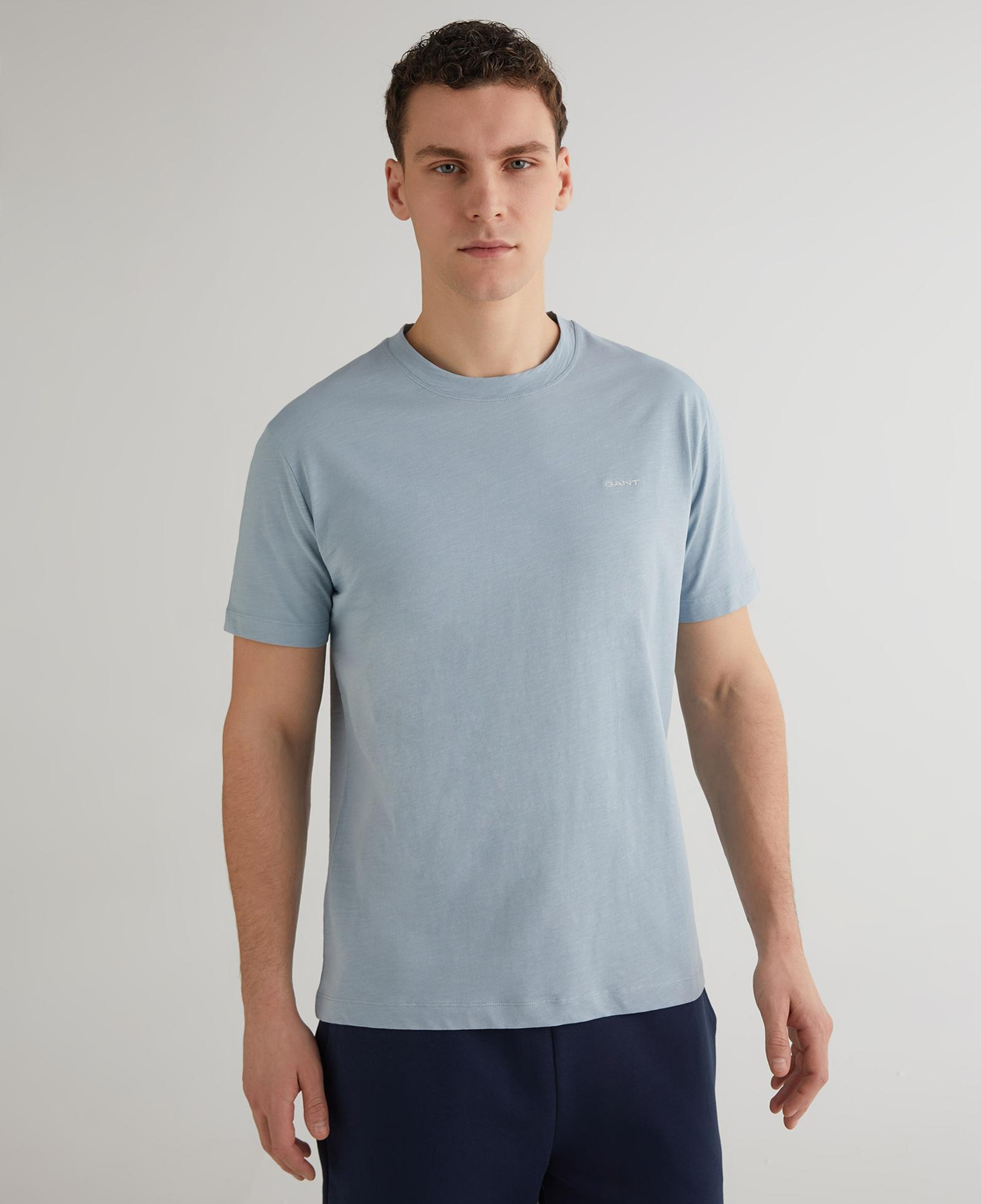 GANT Erkek Mavi Regular Fit T-Shirt