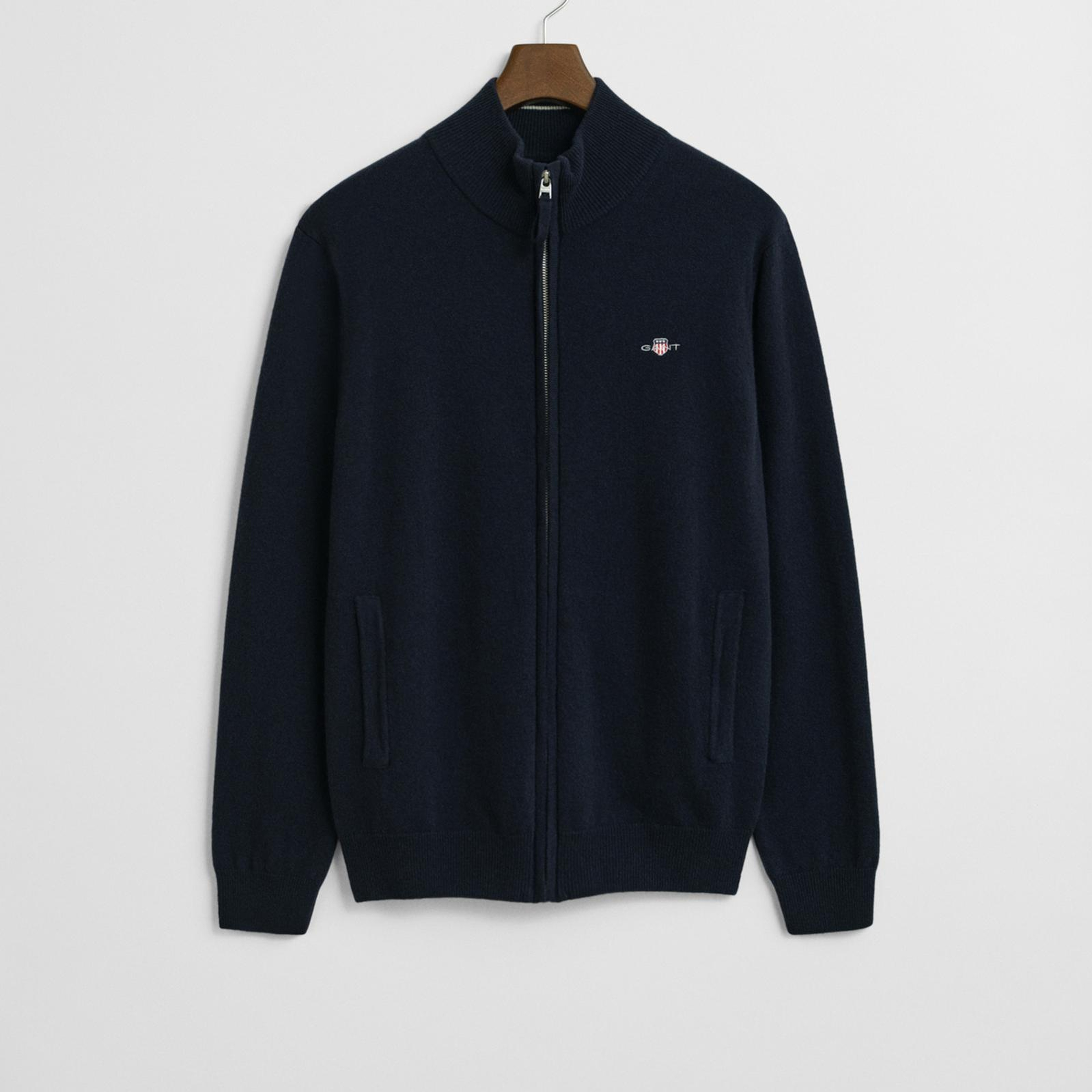 GANT Erkek Lacivert Regular Fit Hırka