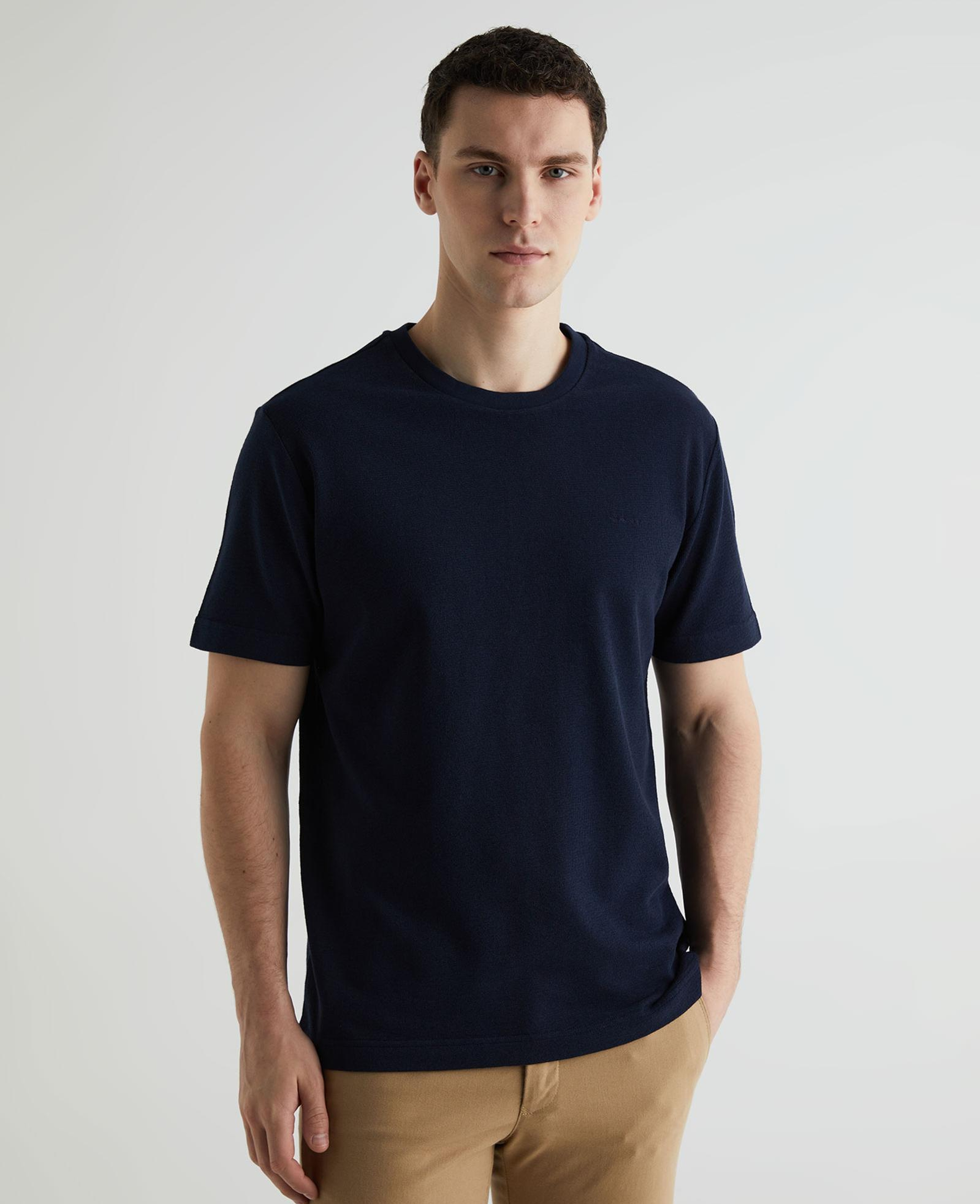 GANT Erkek Lacivert Regular Fit T-Shirt
