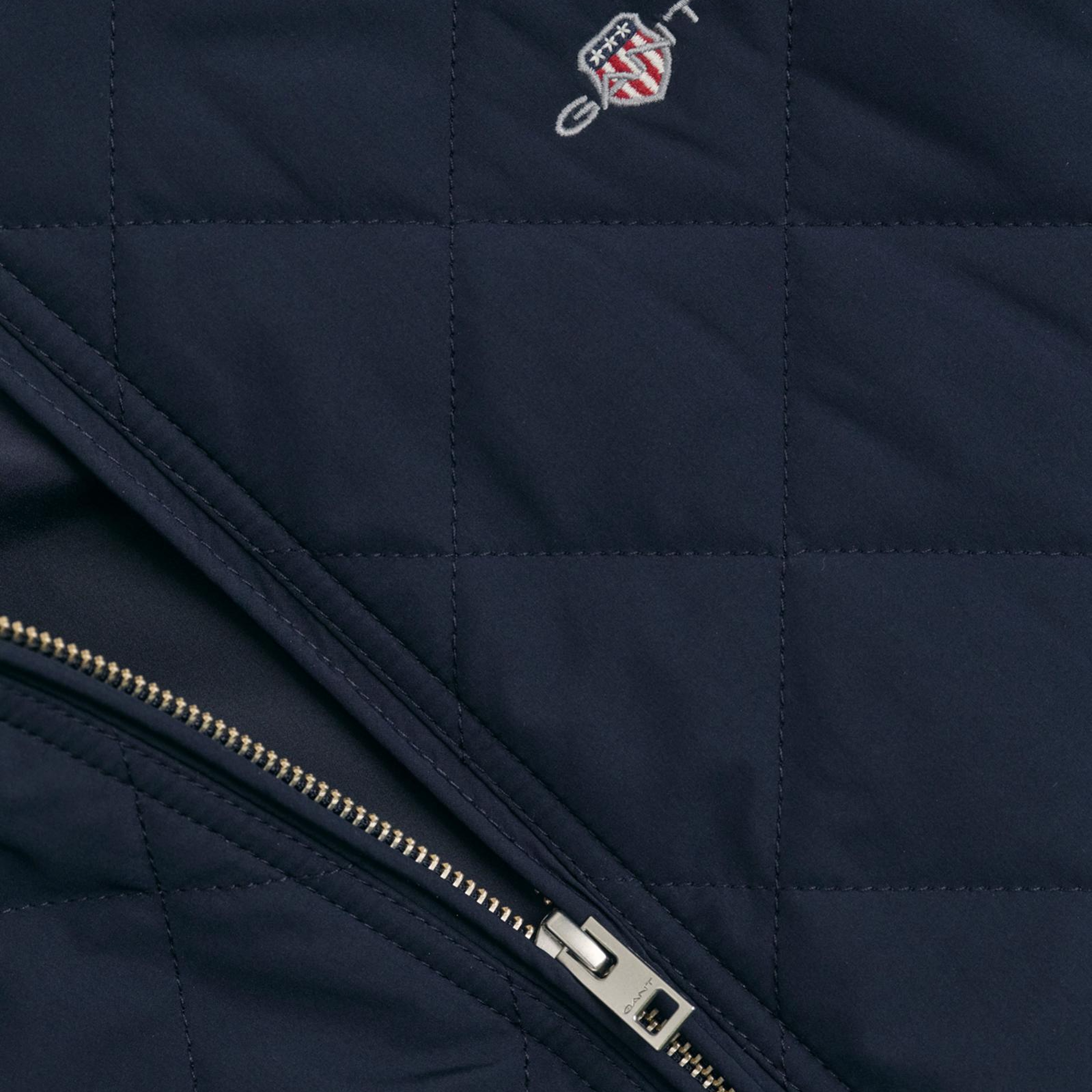 GANT Erkek Lacivert Dik Yaka Logolu Ceket