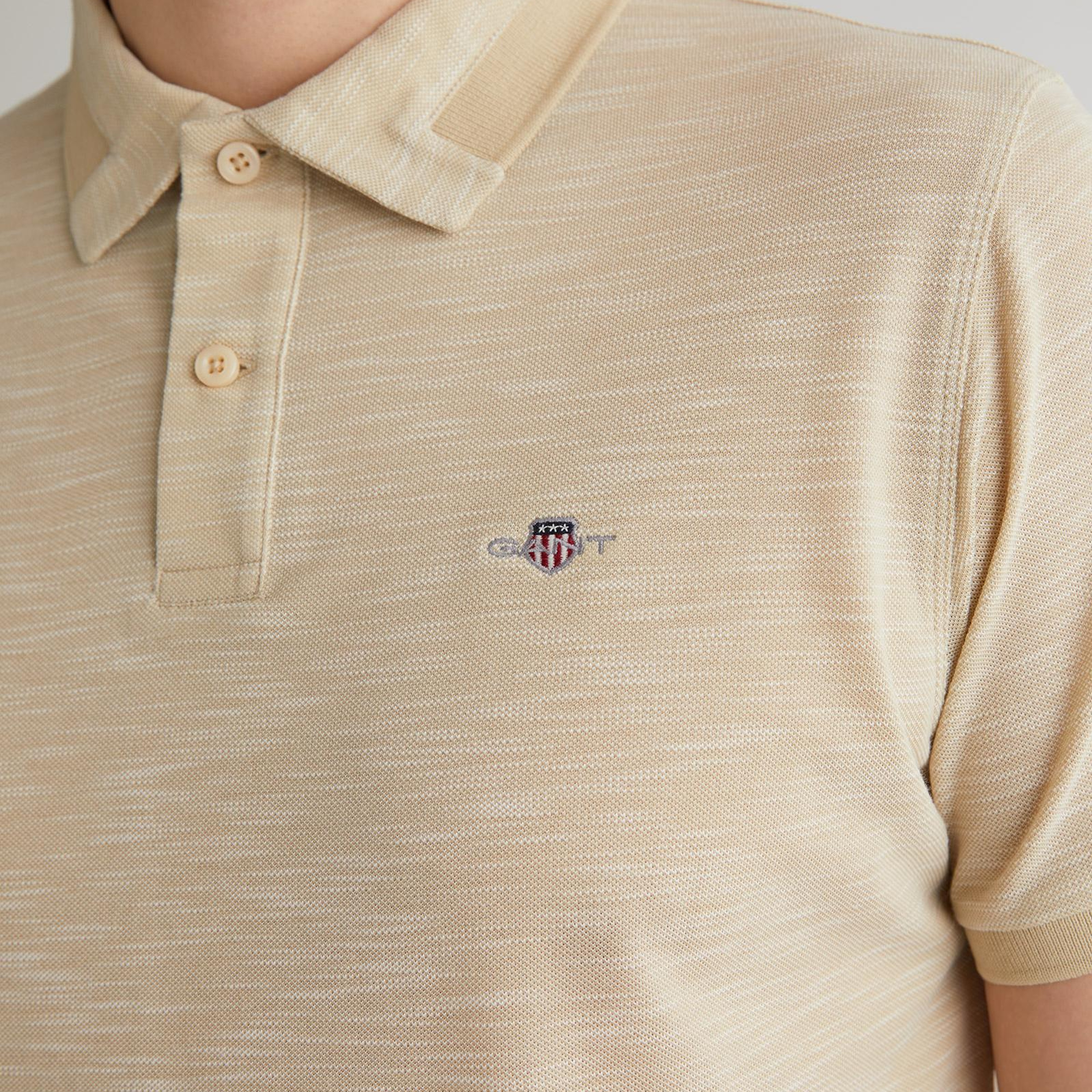 GANT Erkek Bej Regular Fit Polo