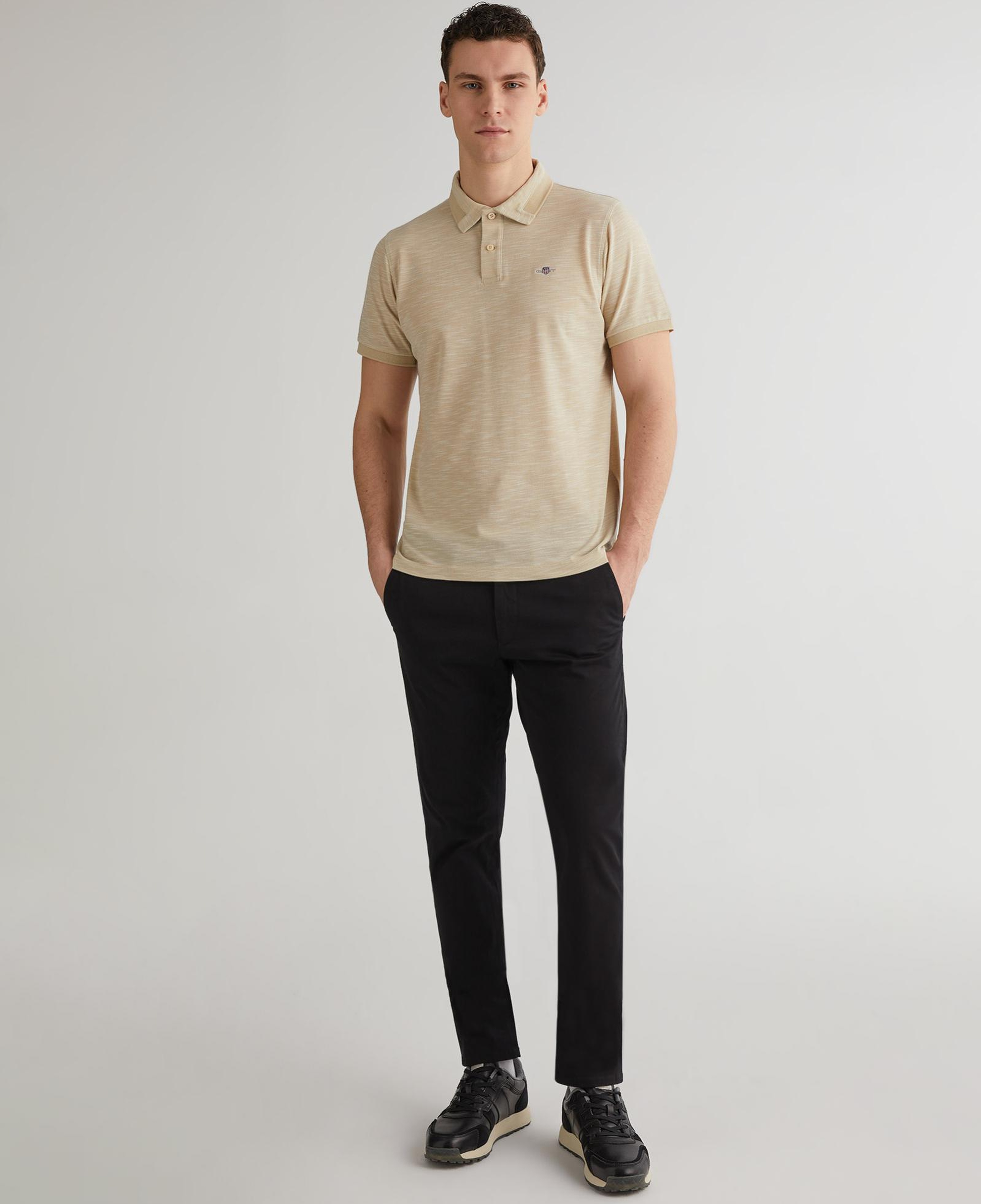 GANT Erkek Bej Regular Fit Polo
