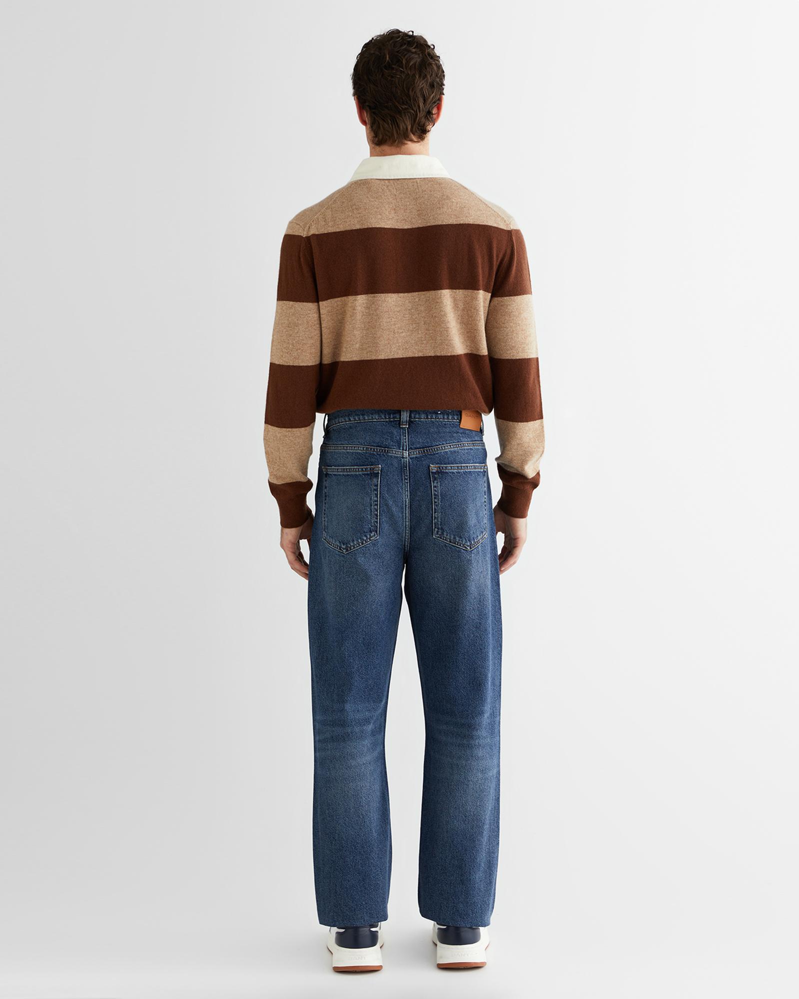 GANT Erkek Lacivert Straight Fit Jean