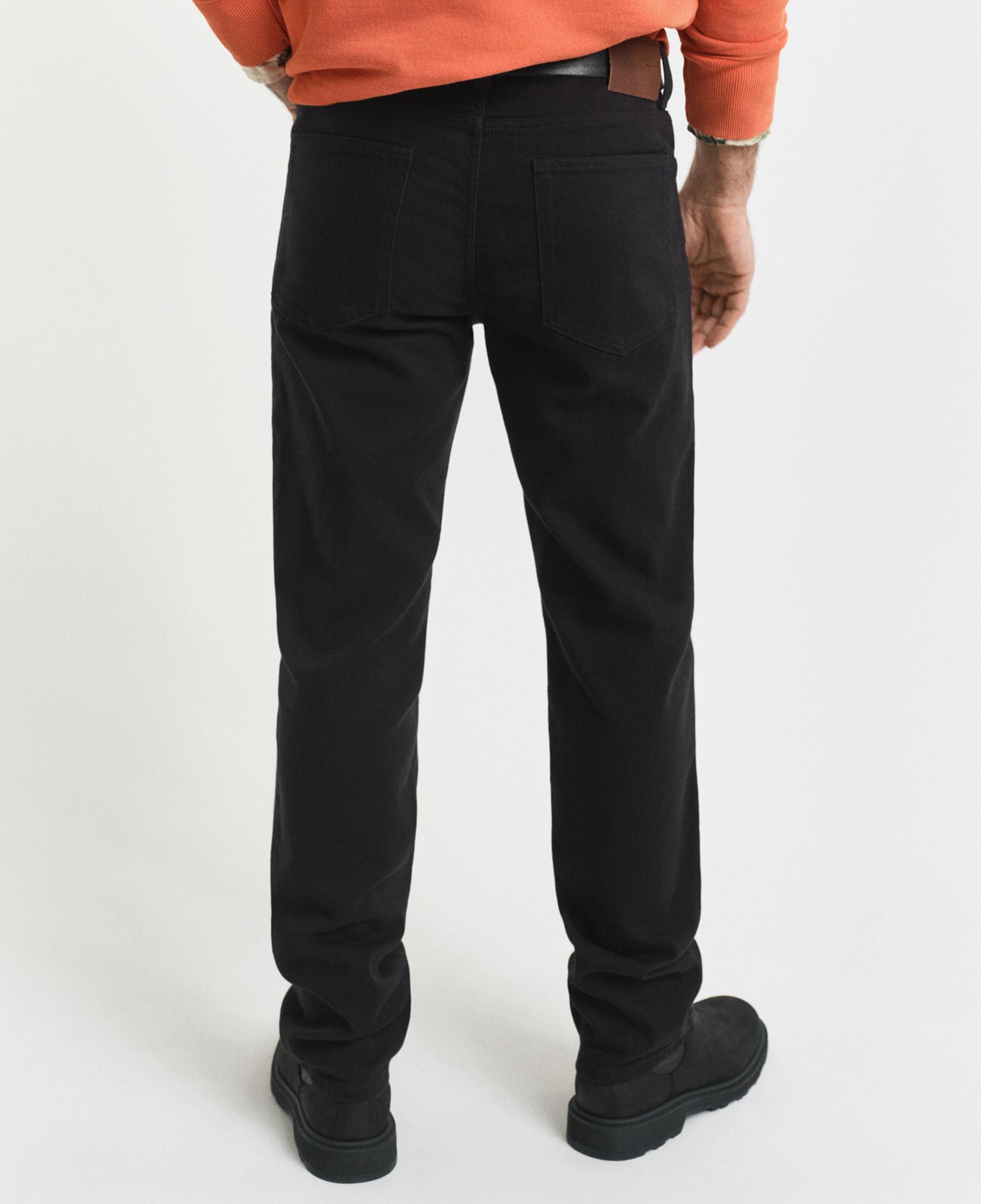 GANT Erkek Siyah Regular Fit Soft Twill Jean