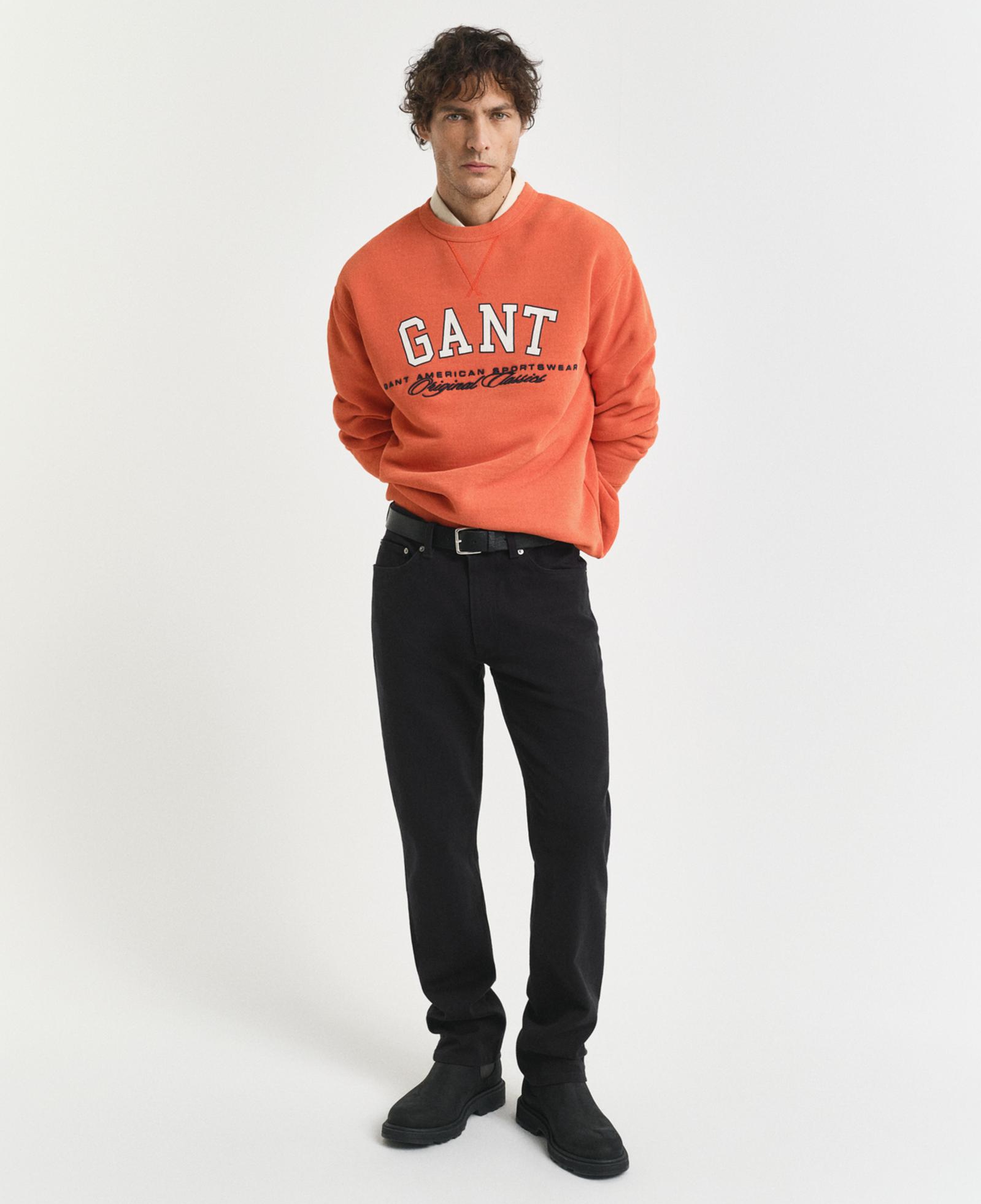 GANT Erkek Siyah Regular Fit Soft Twill Jean