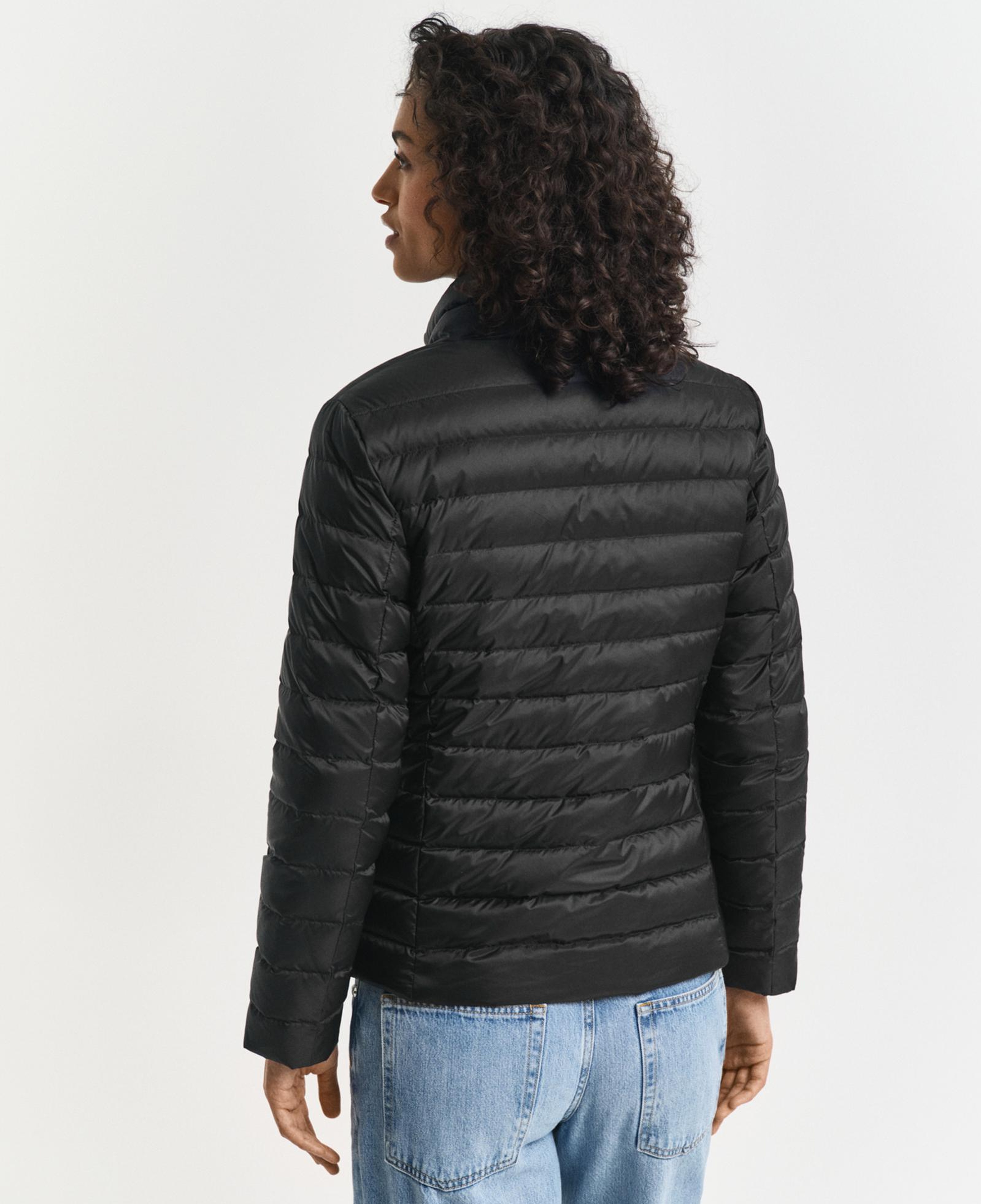 GANT Kadın Siyah Regular Fit Dik Yaka Kaz Tüyü Mont