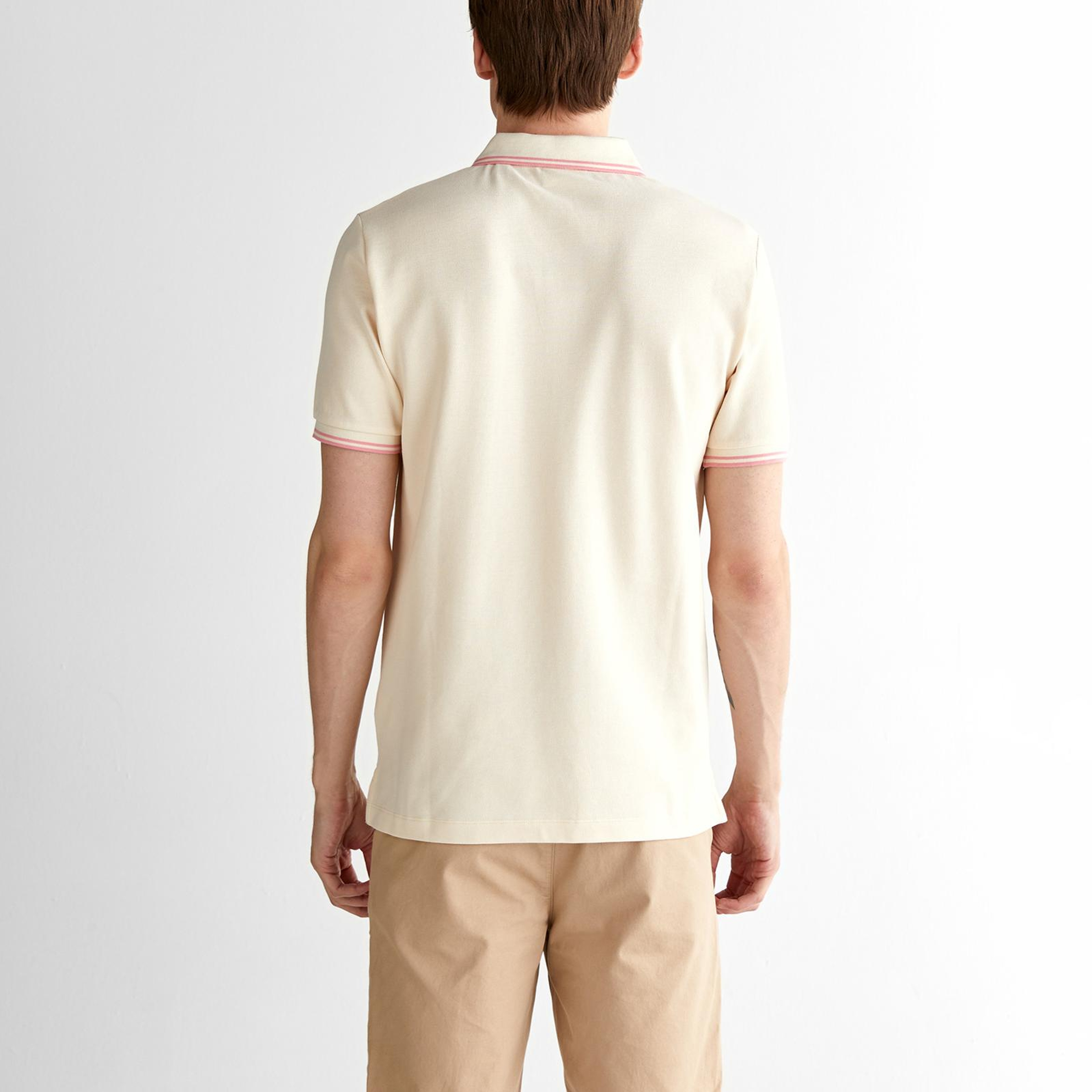 GANT Erkek Krem Regular Fit Polo