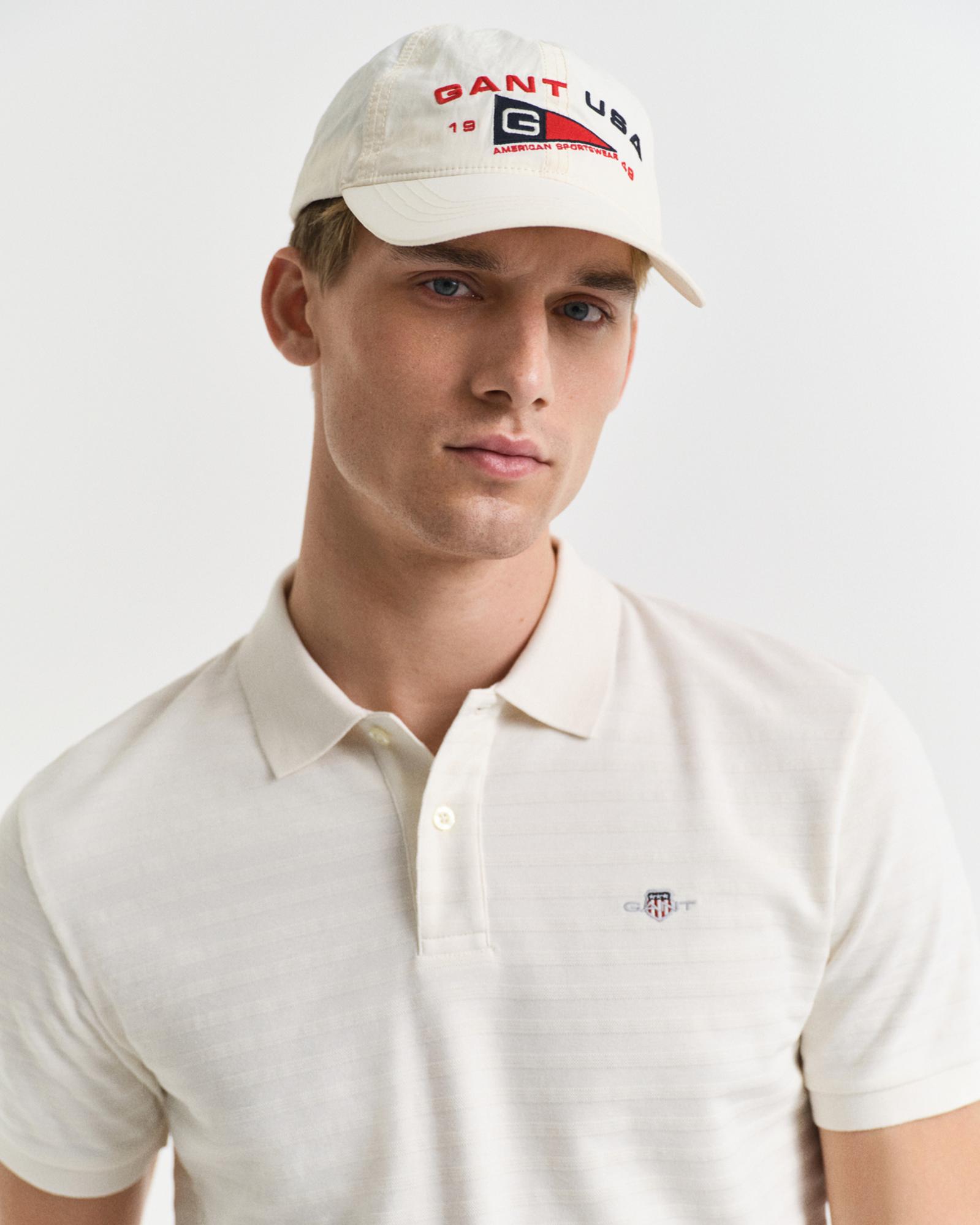 GANT Erkek Krem Regular Fit Polo