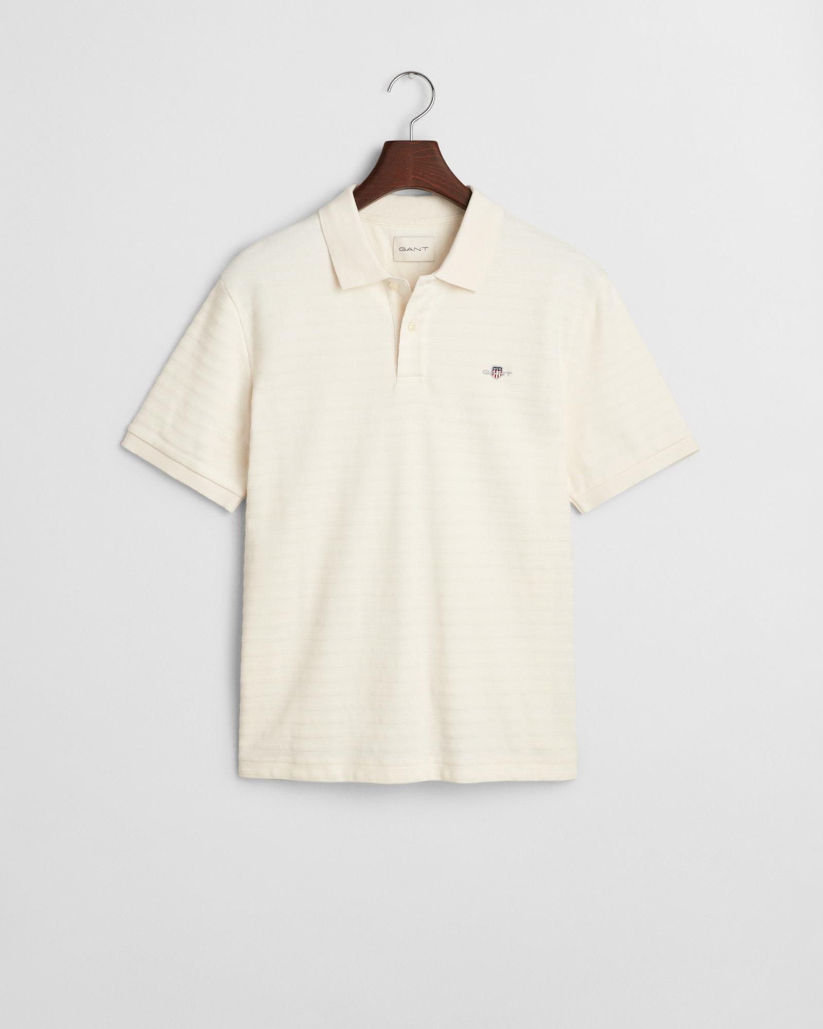 GANT Erkek Krem Regular Fit Polo
