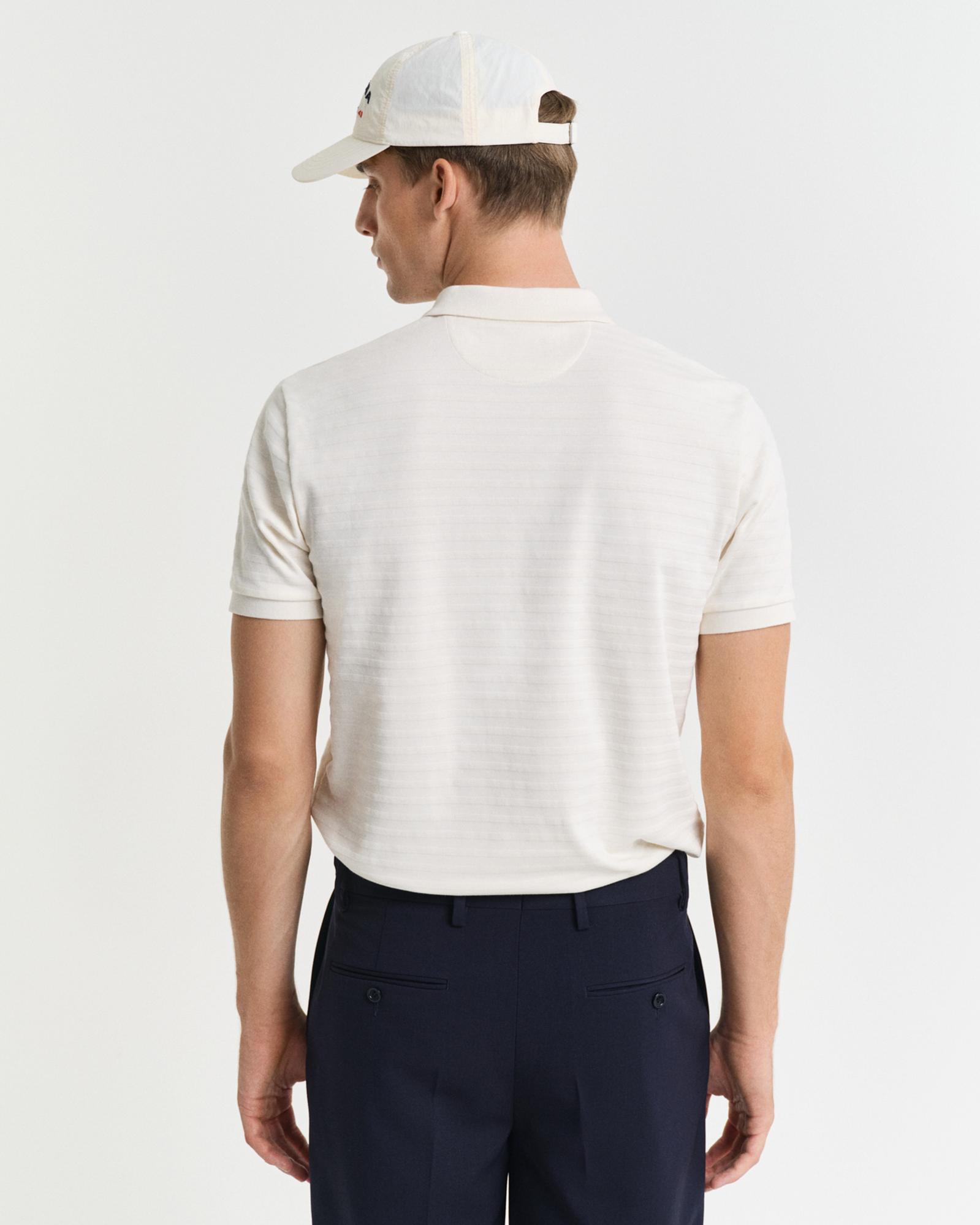 GANT Erkek Krem Regular Fit Polo