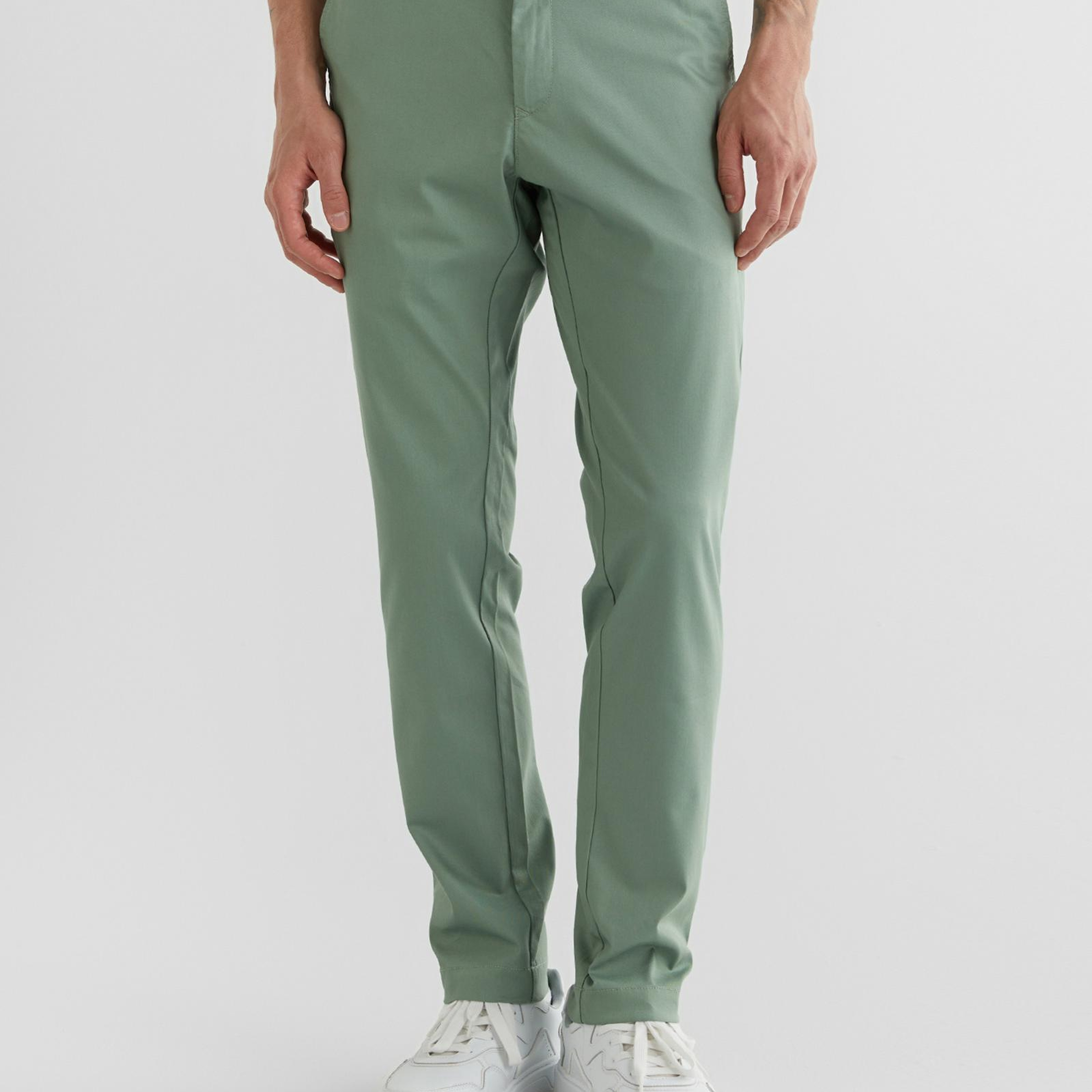 GANT Erkek Yeşil Slim Fit Pantolon
