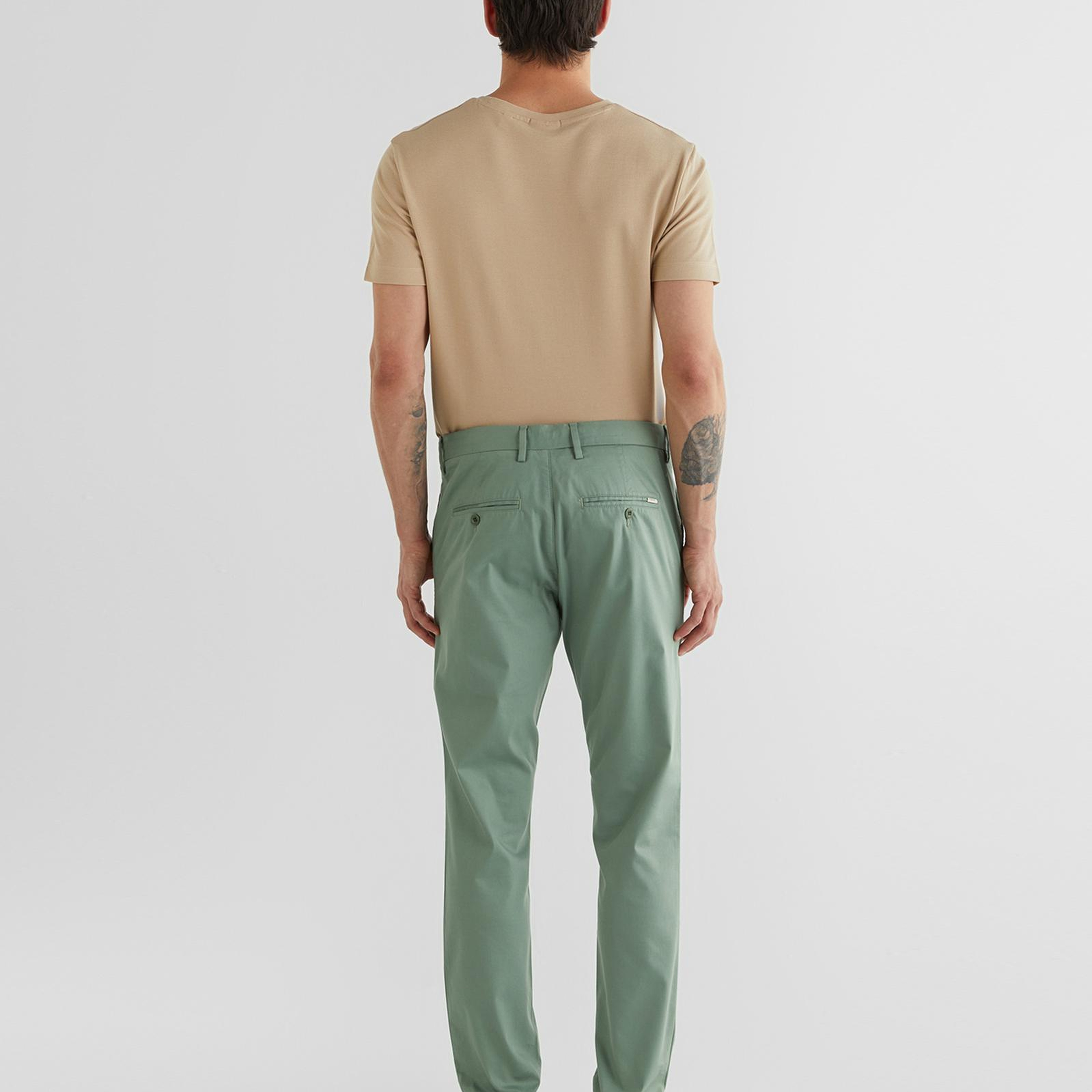 GANT Erkek Yeşil Slim Fit Pantolon