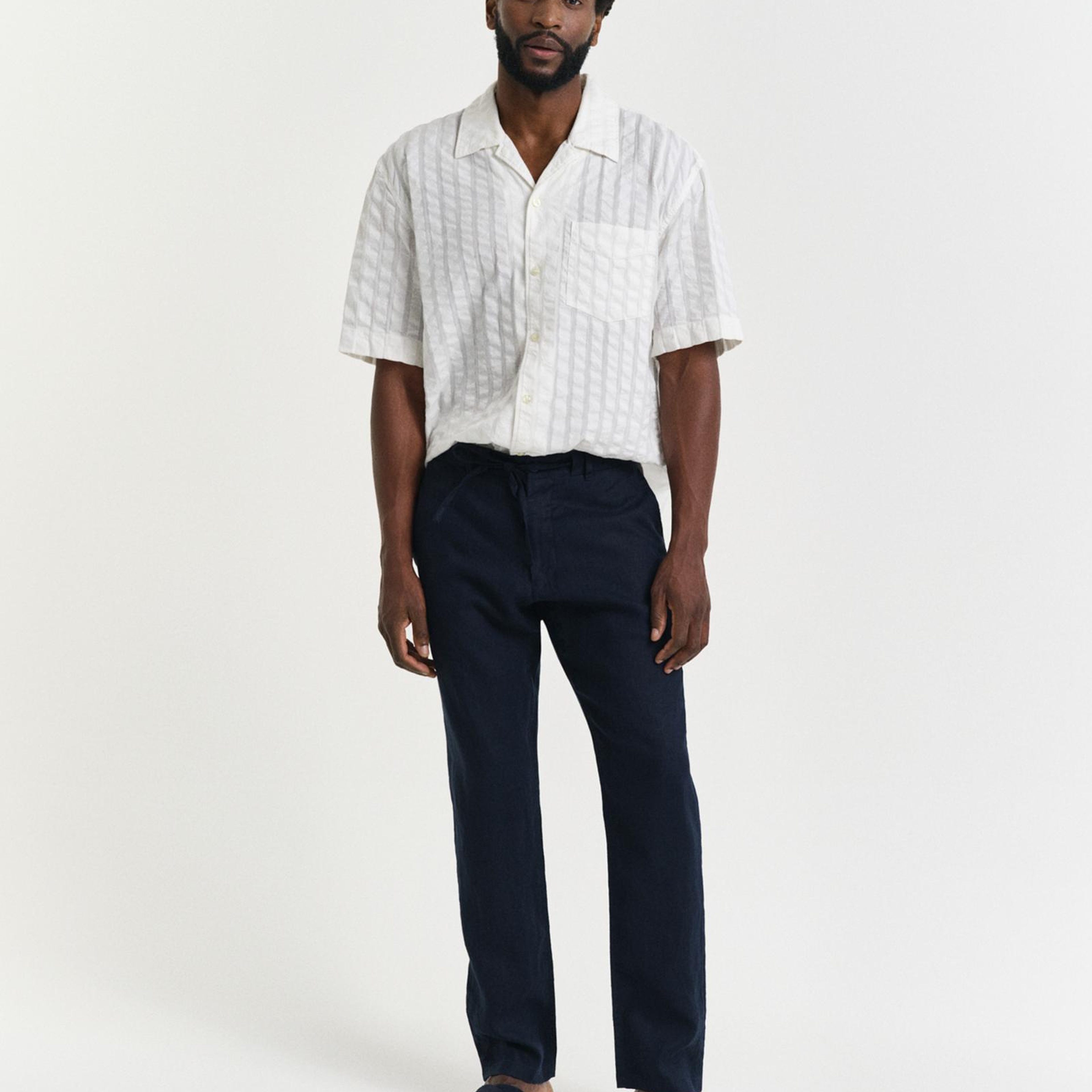 GANT Erkek Lacivert Relaxed Fit Pantolon