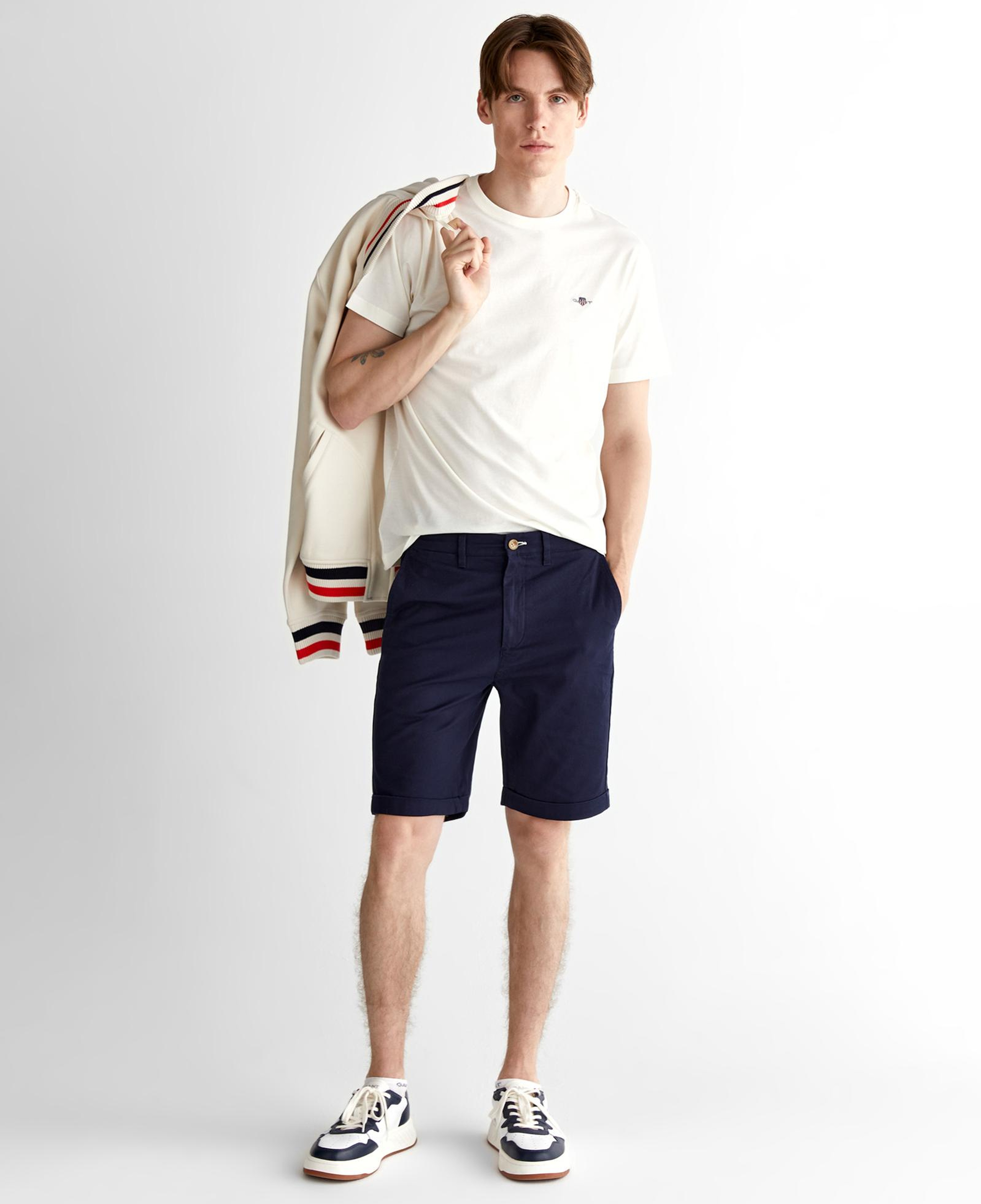 GANT Erkek Lacivert Slim Fit Şort