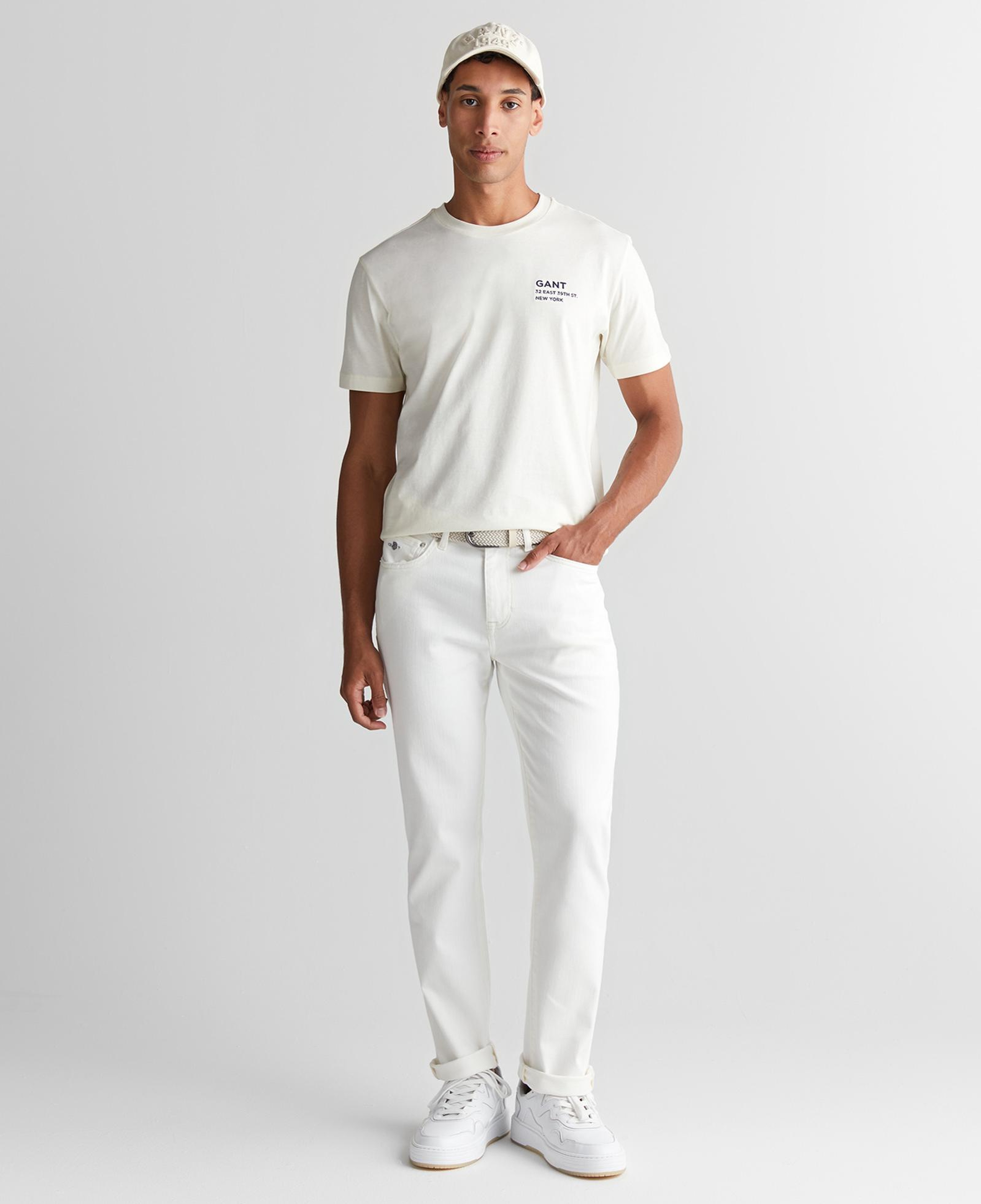 GANT Erkek Krem Regular Fit Pantolon