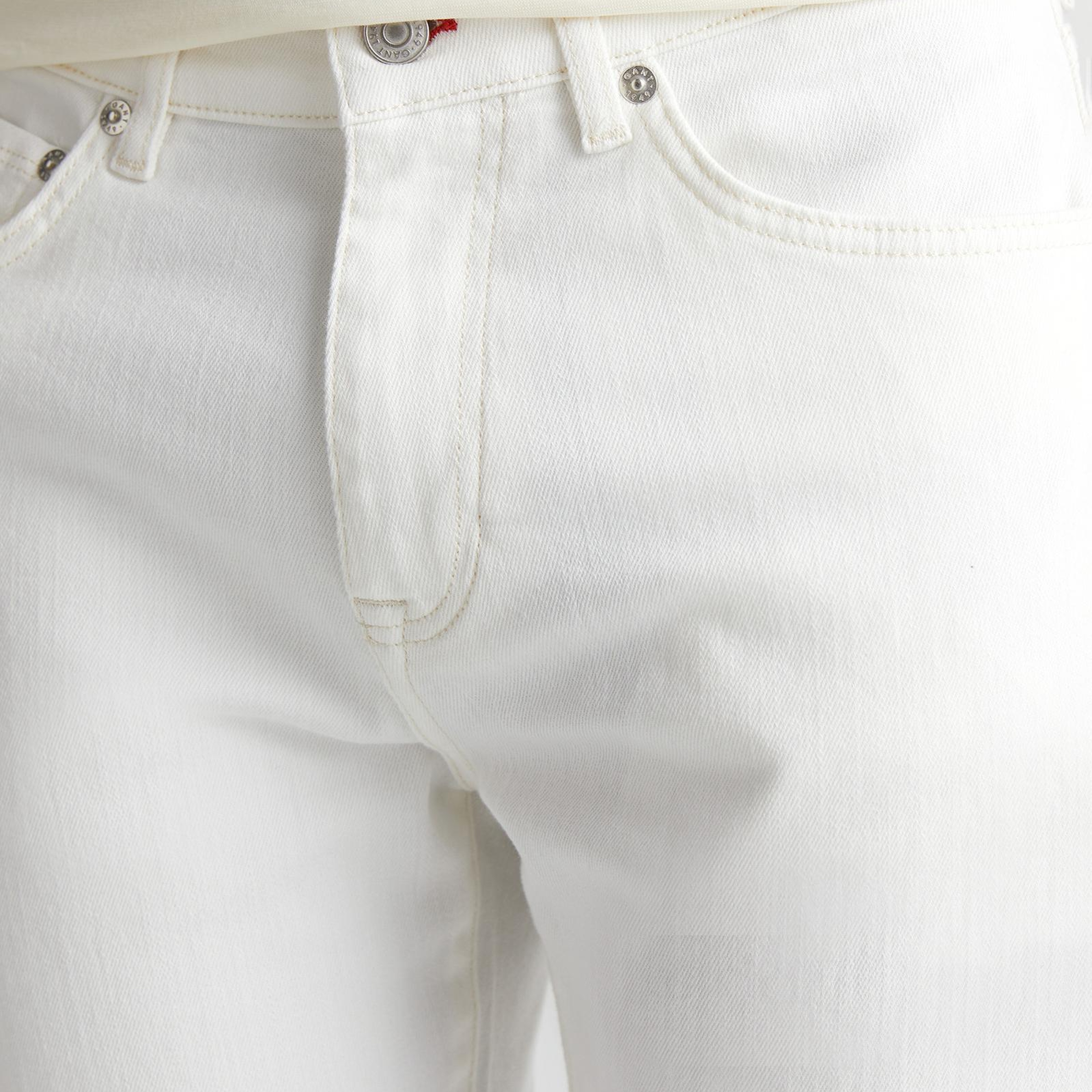 GANT Erkek Krem Regular Fit Pantolon