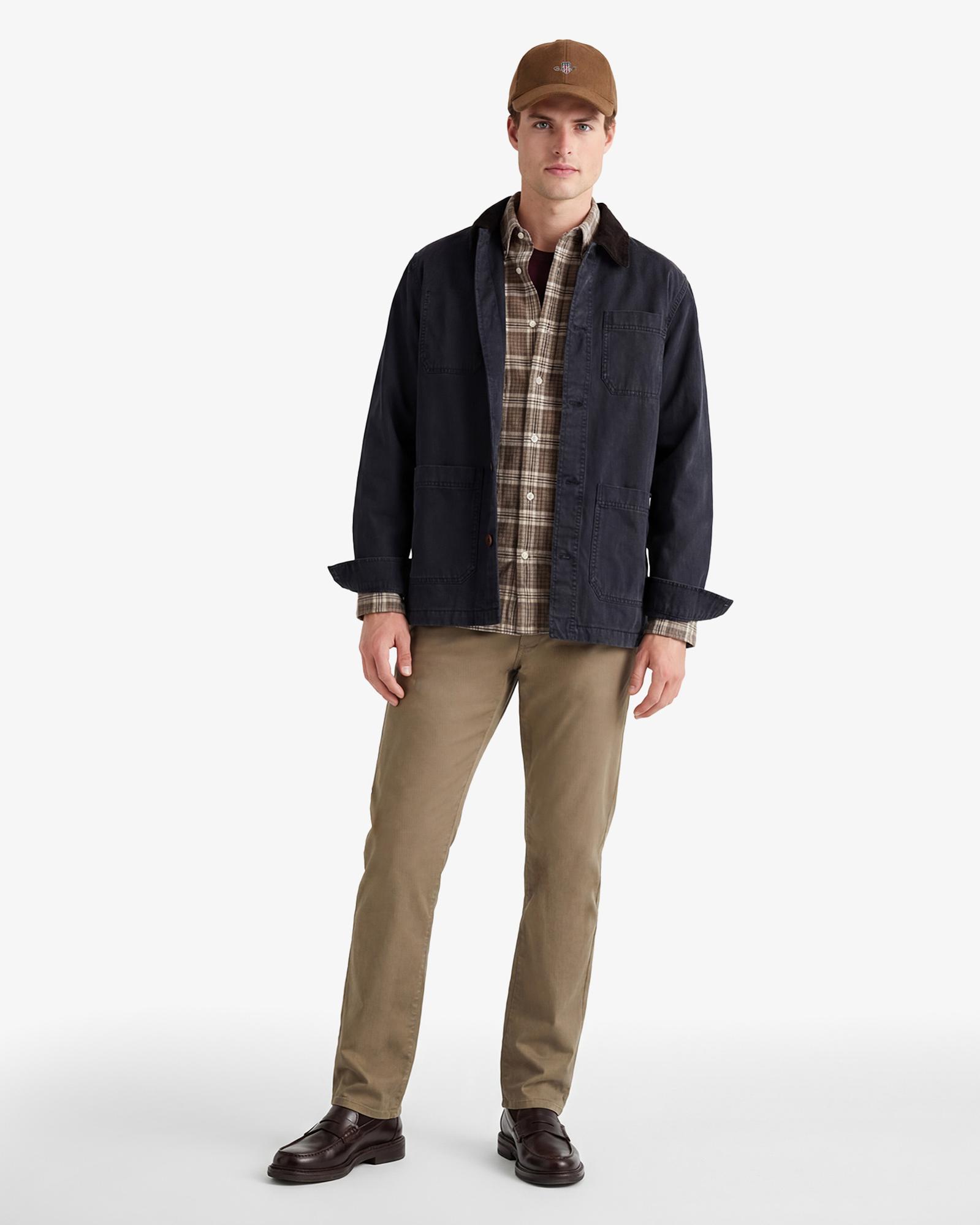 GANT Erkek Kahverengi Slim Fit Chino Pantolon