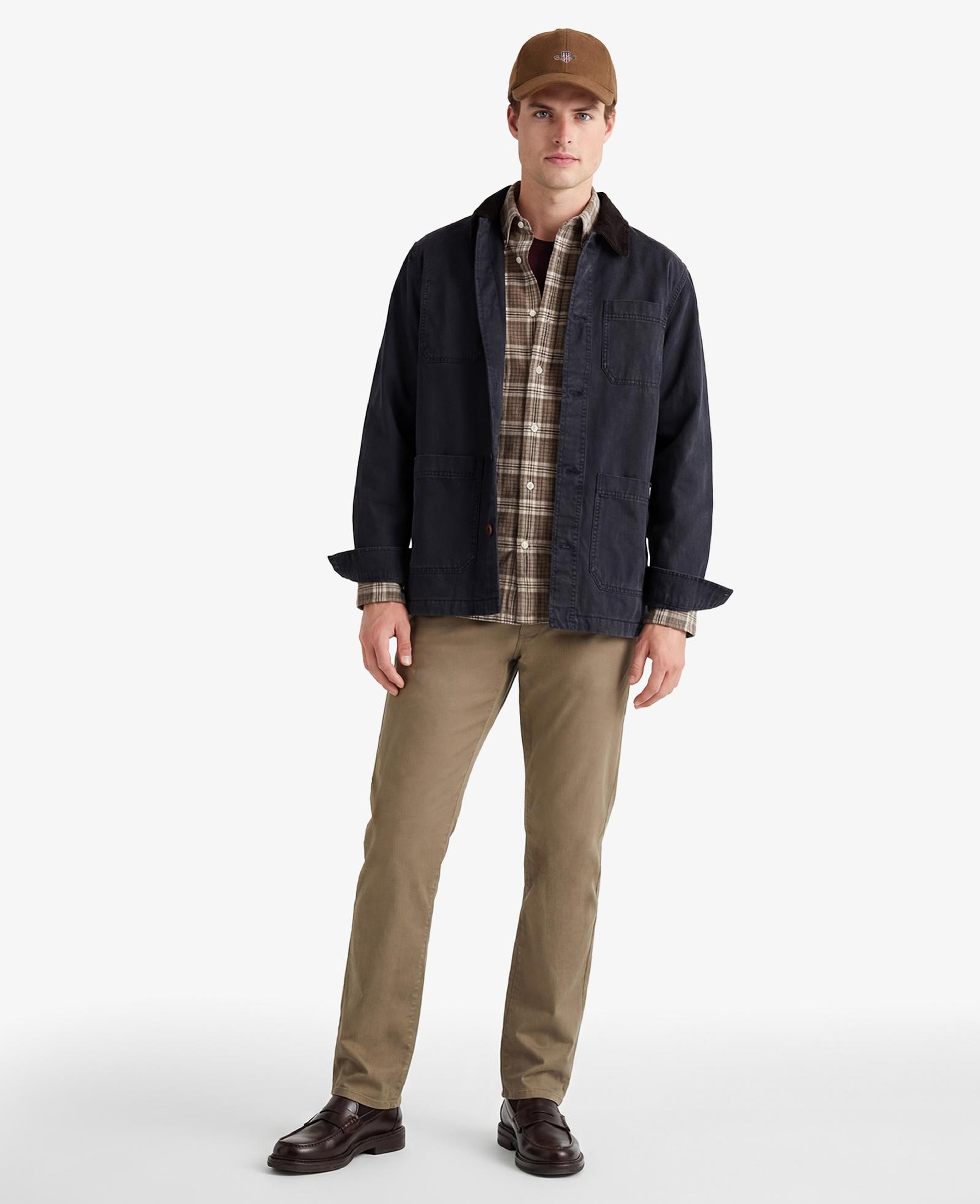 GANT Erkek Kahverengi Slim Fit Chino Pantolon