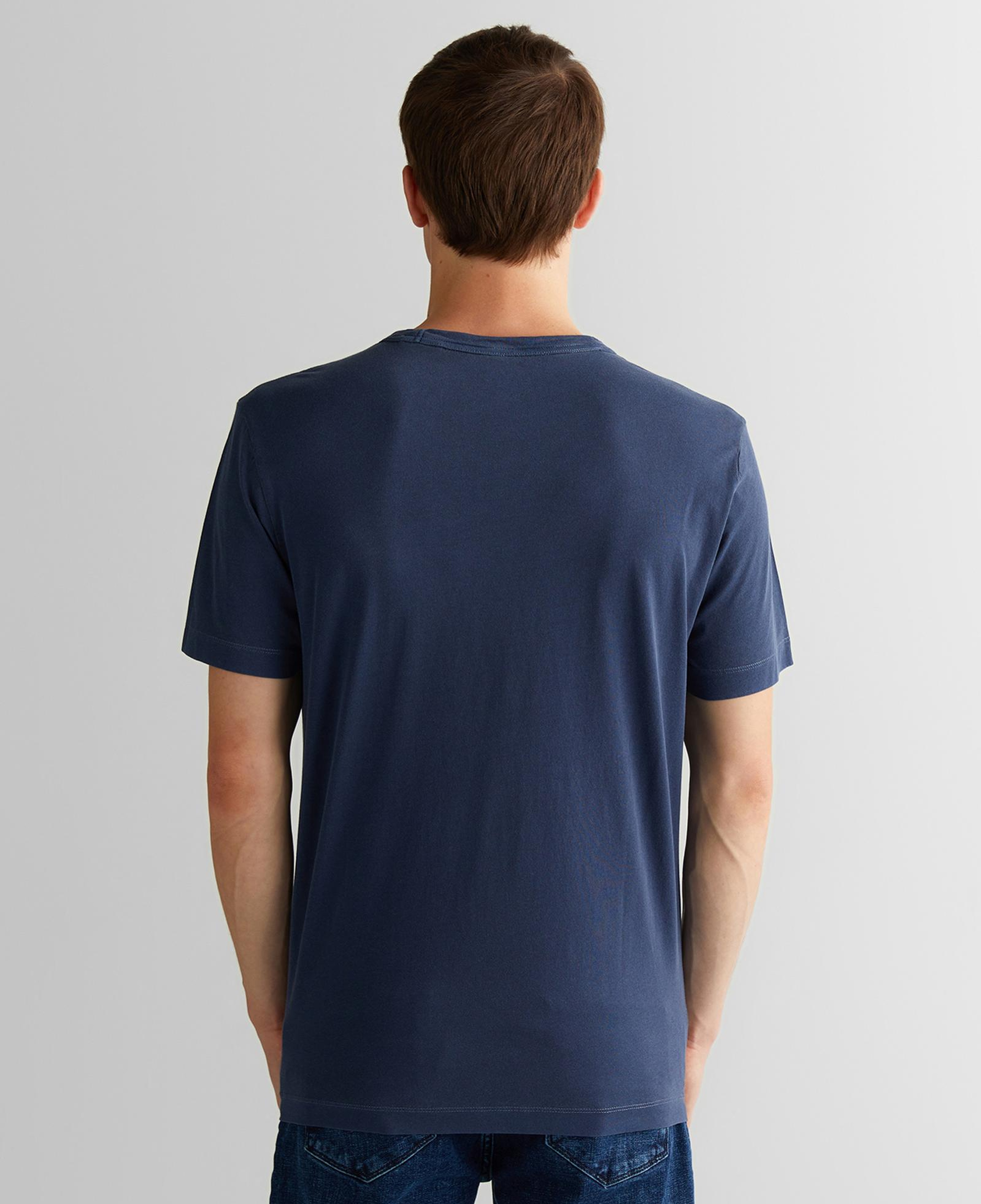 GANT Erkek Lacivert Regular Fit Bisiklet Yaka T-Shirt