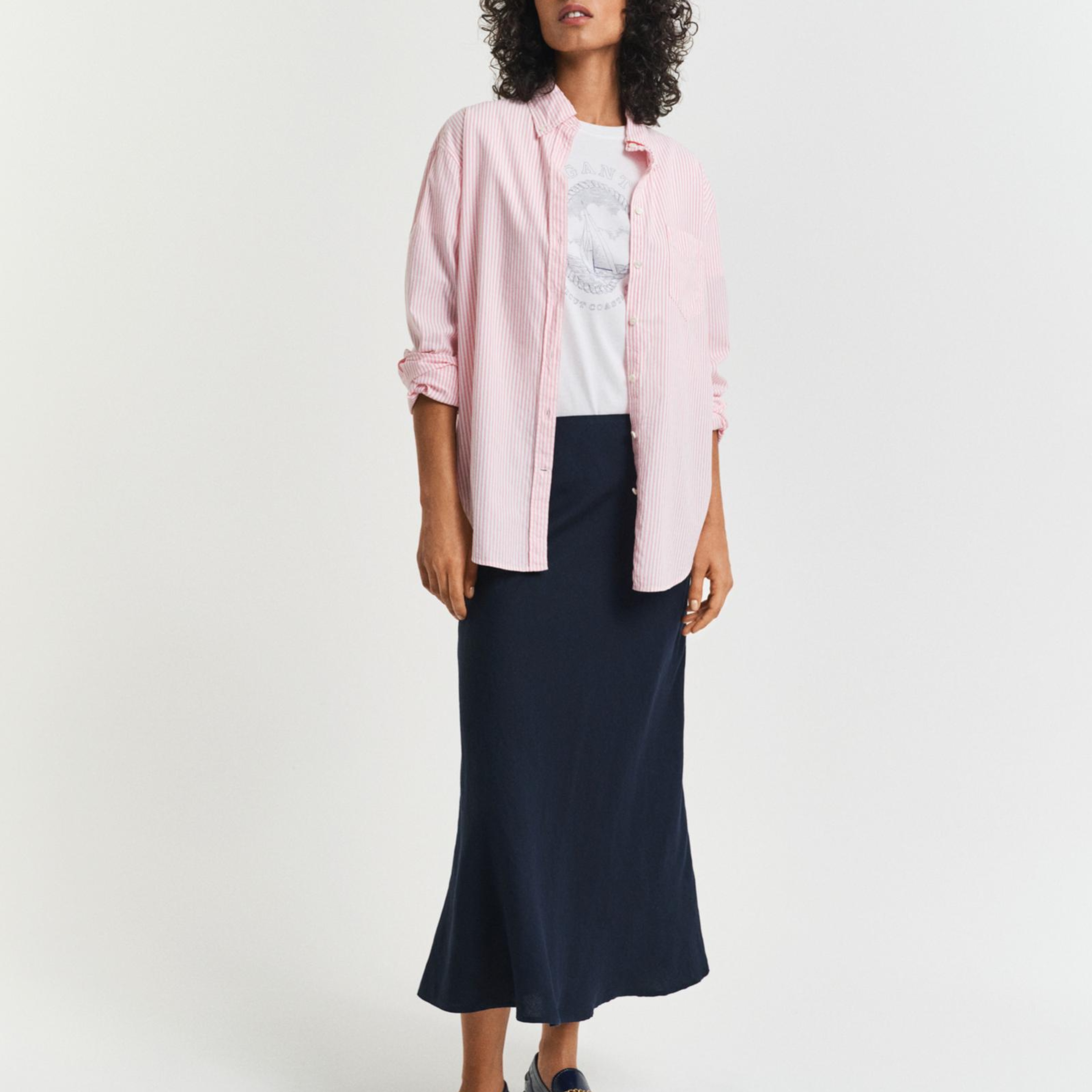 GANT Kadın Lacivert Regular Fit Etek