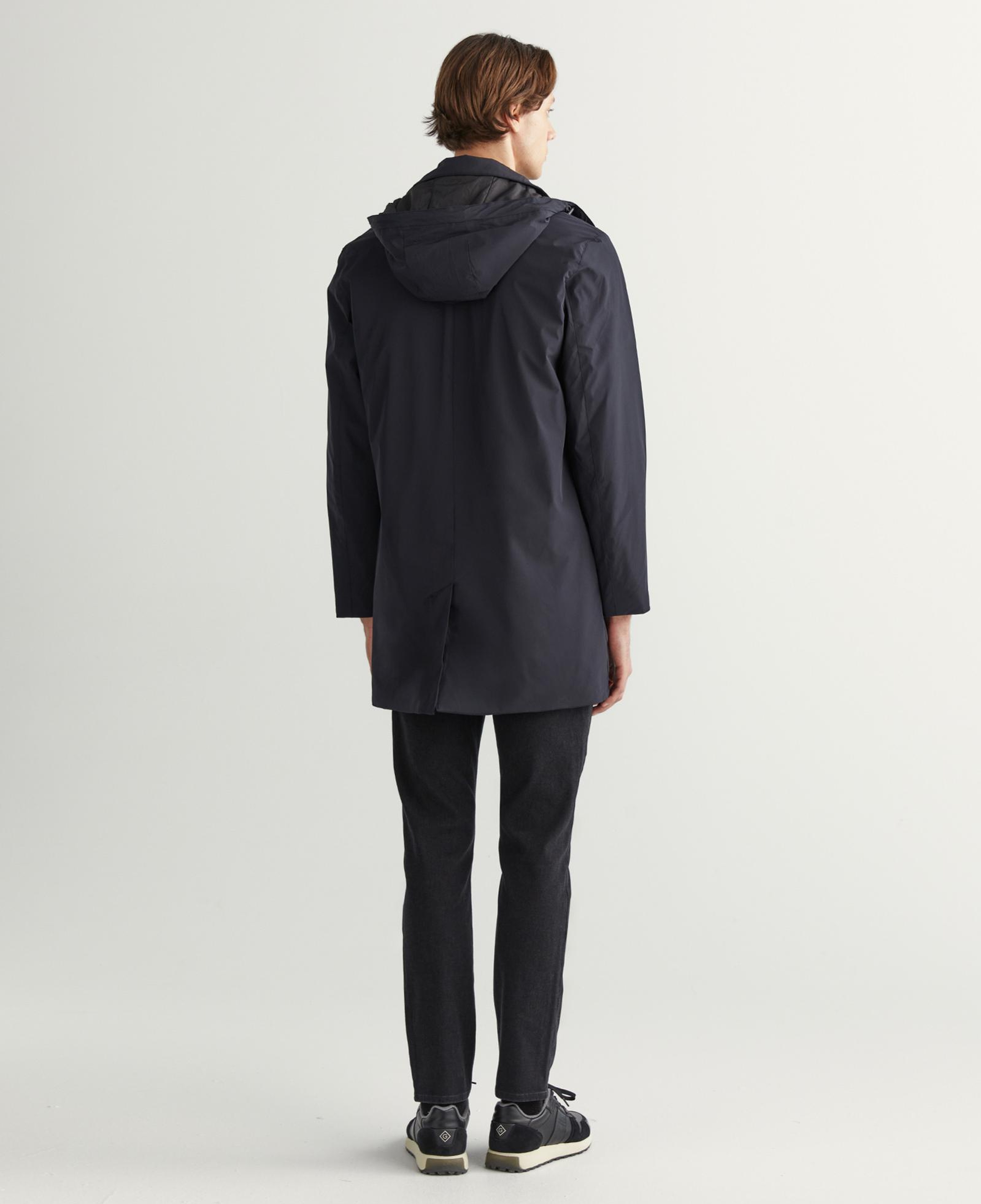 GANT Erkek Siyah Kapüşonlu Mont