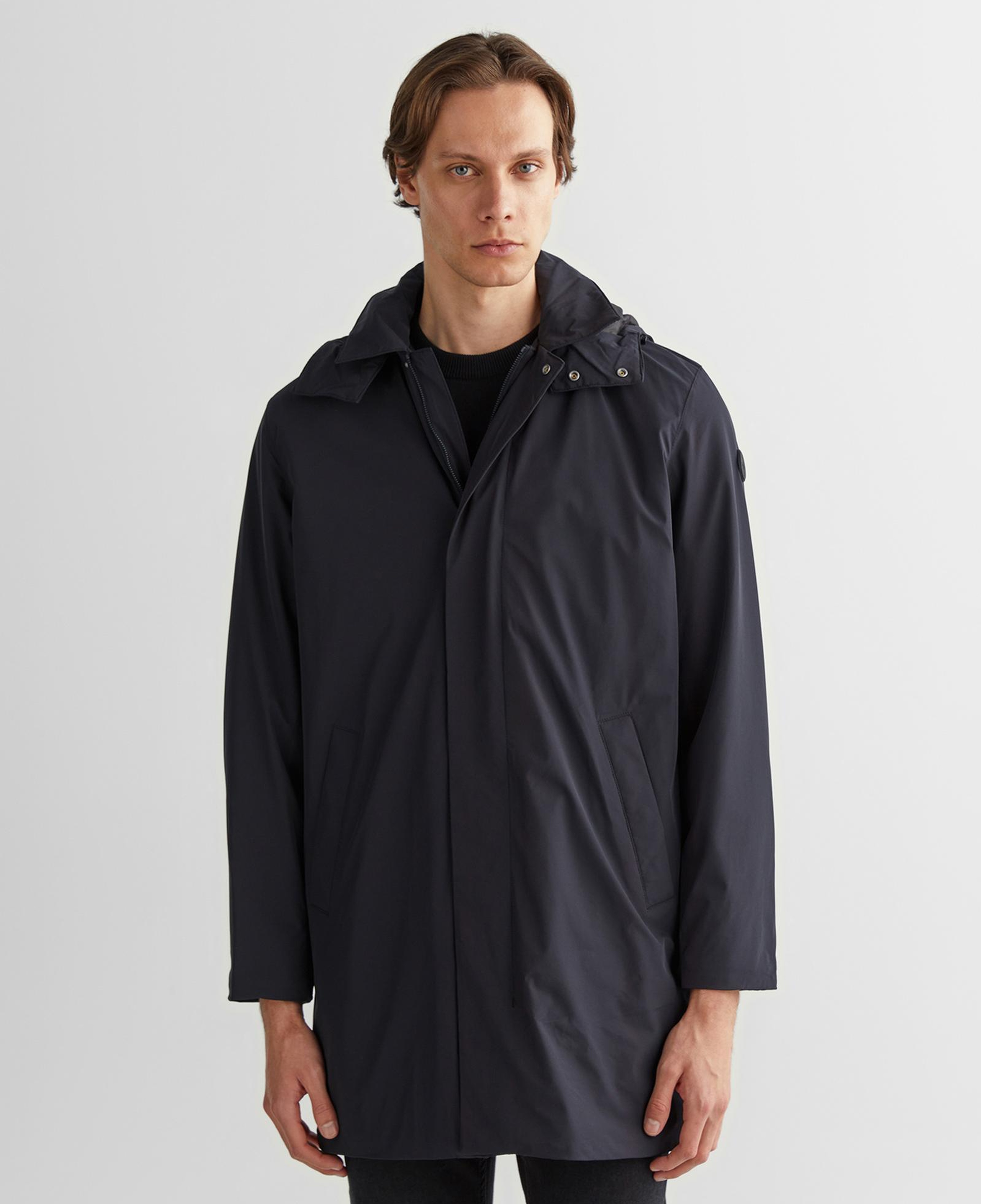 GANT Erkek Siyah Kapüşonlu Mont