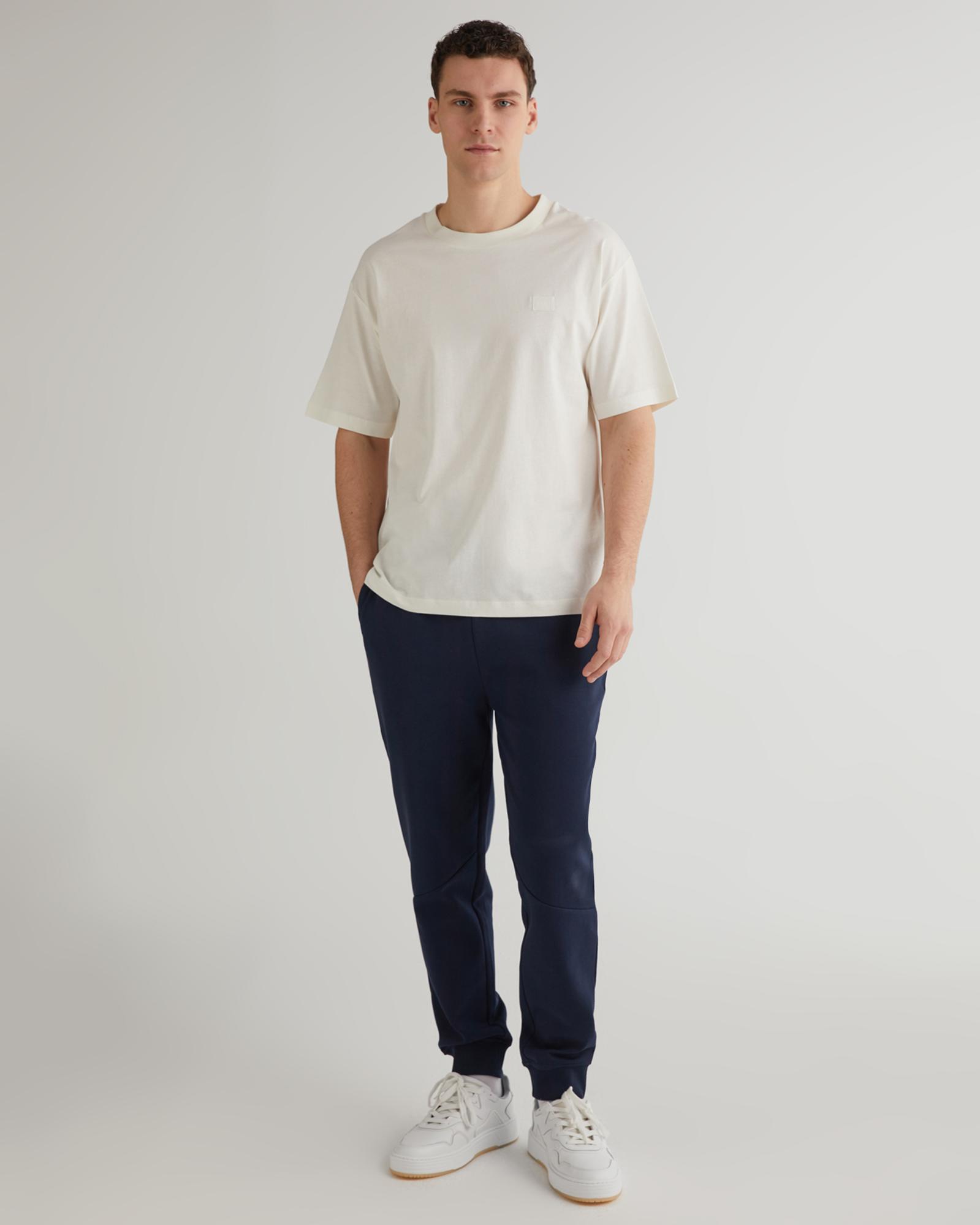 GANT Erkek Krem Relaxed Fit Bisiklet Yaka Logolu T-shirt