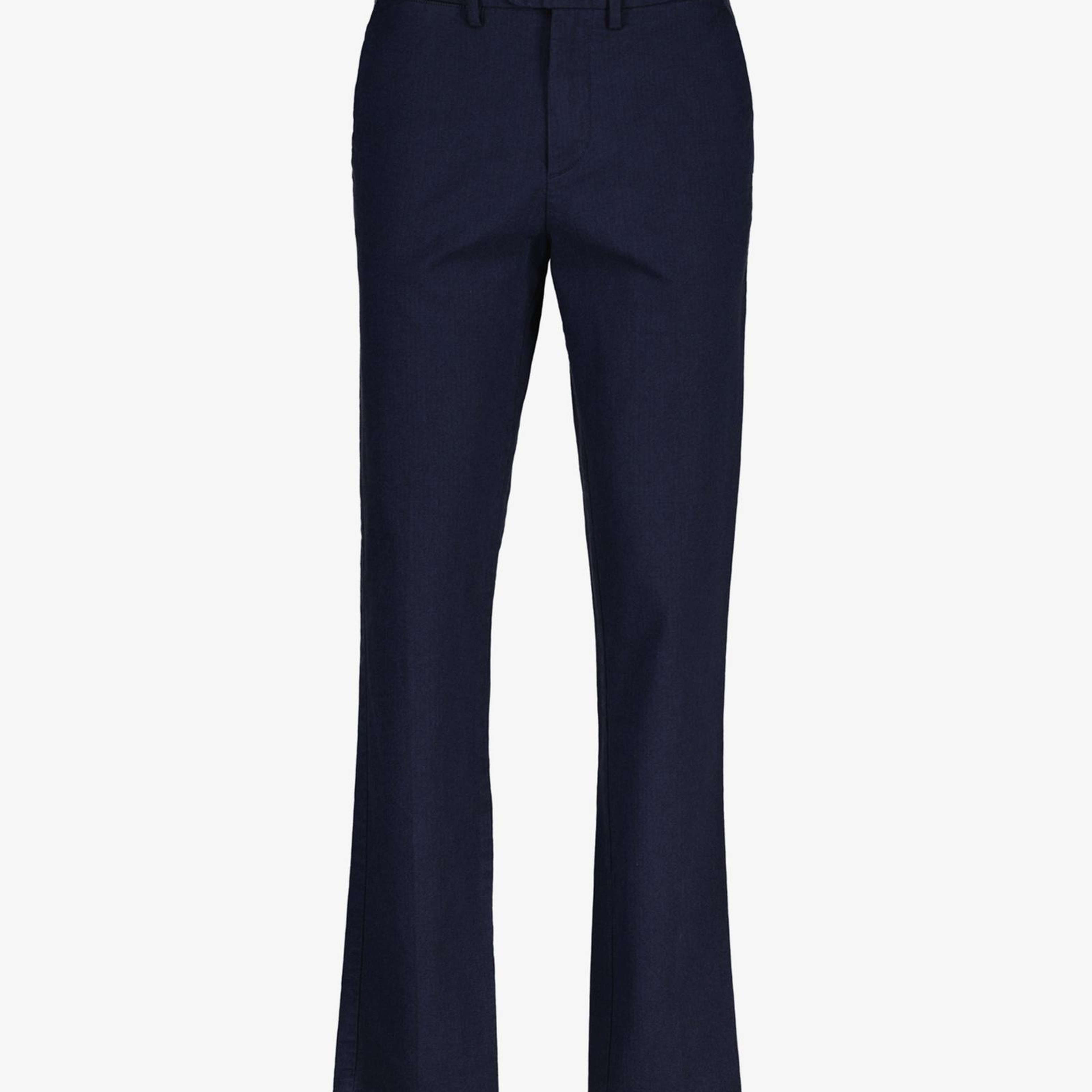 GANT Erkek Lacivert Slim Fit Casual Herringbone Pantolon