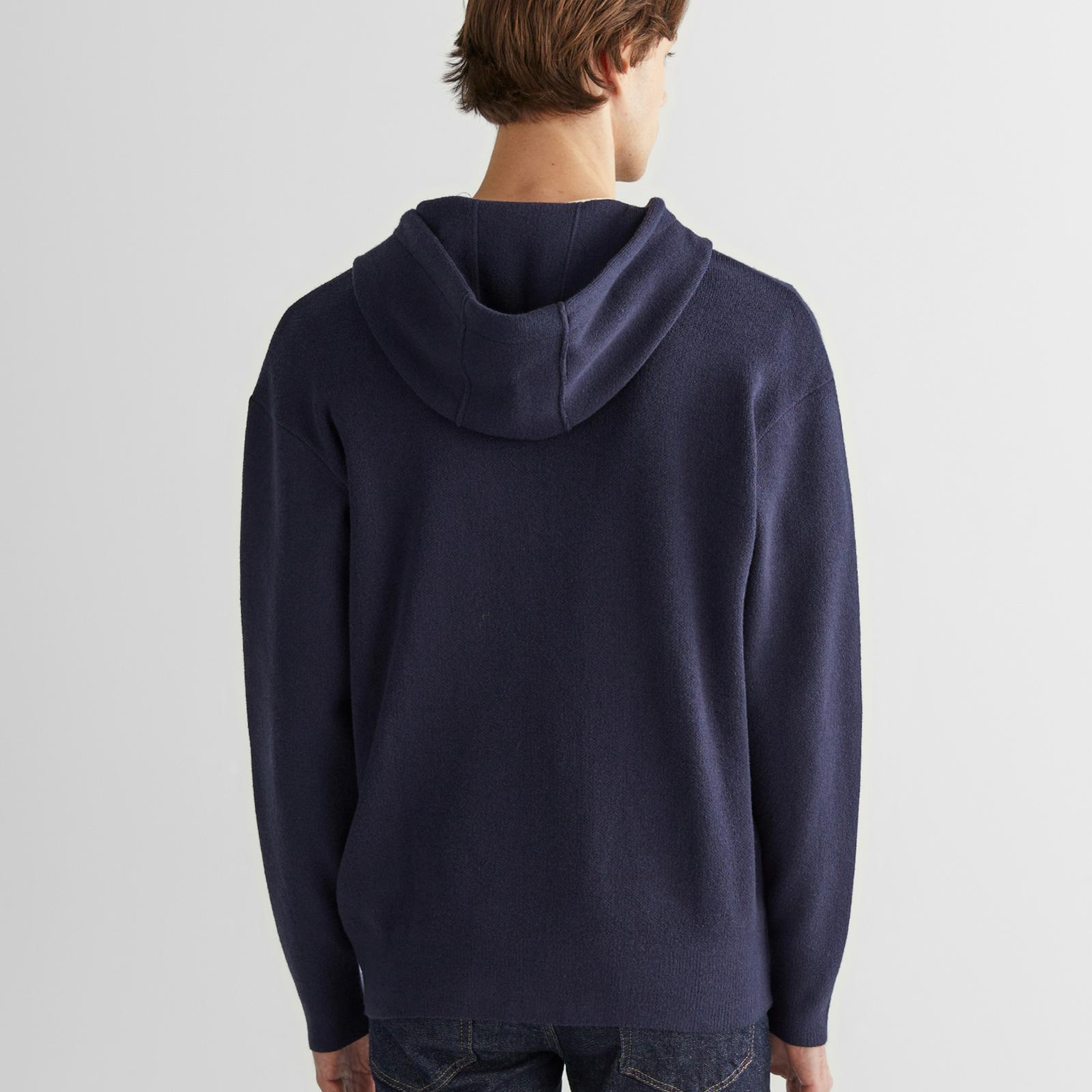 GANT Erkek Lacivert Regular Fit Kapüşonlu Logolu Hırka