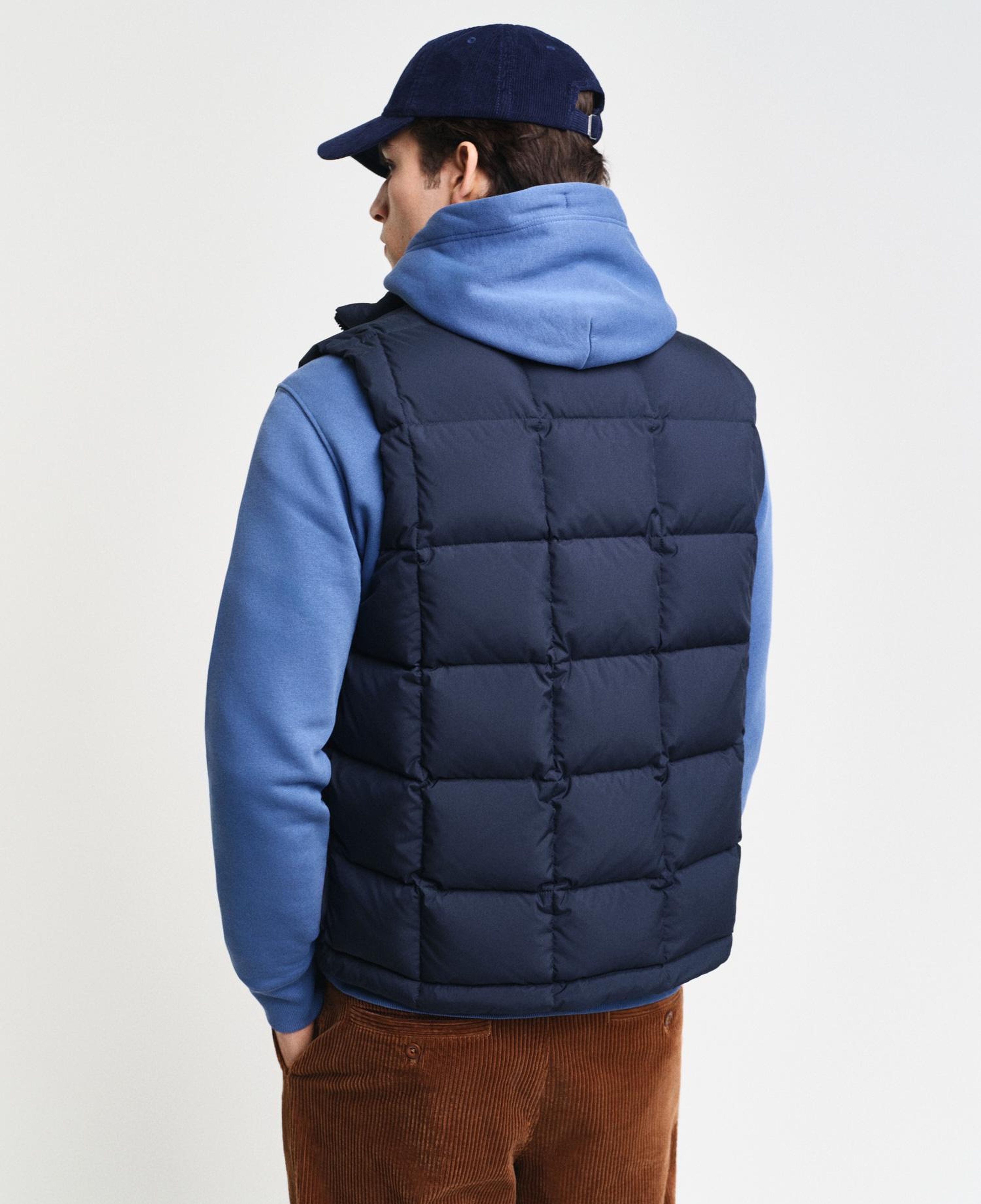 GANT Erkek Lacivert Dik Yaka Kaz Tüyü Yelek